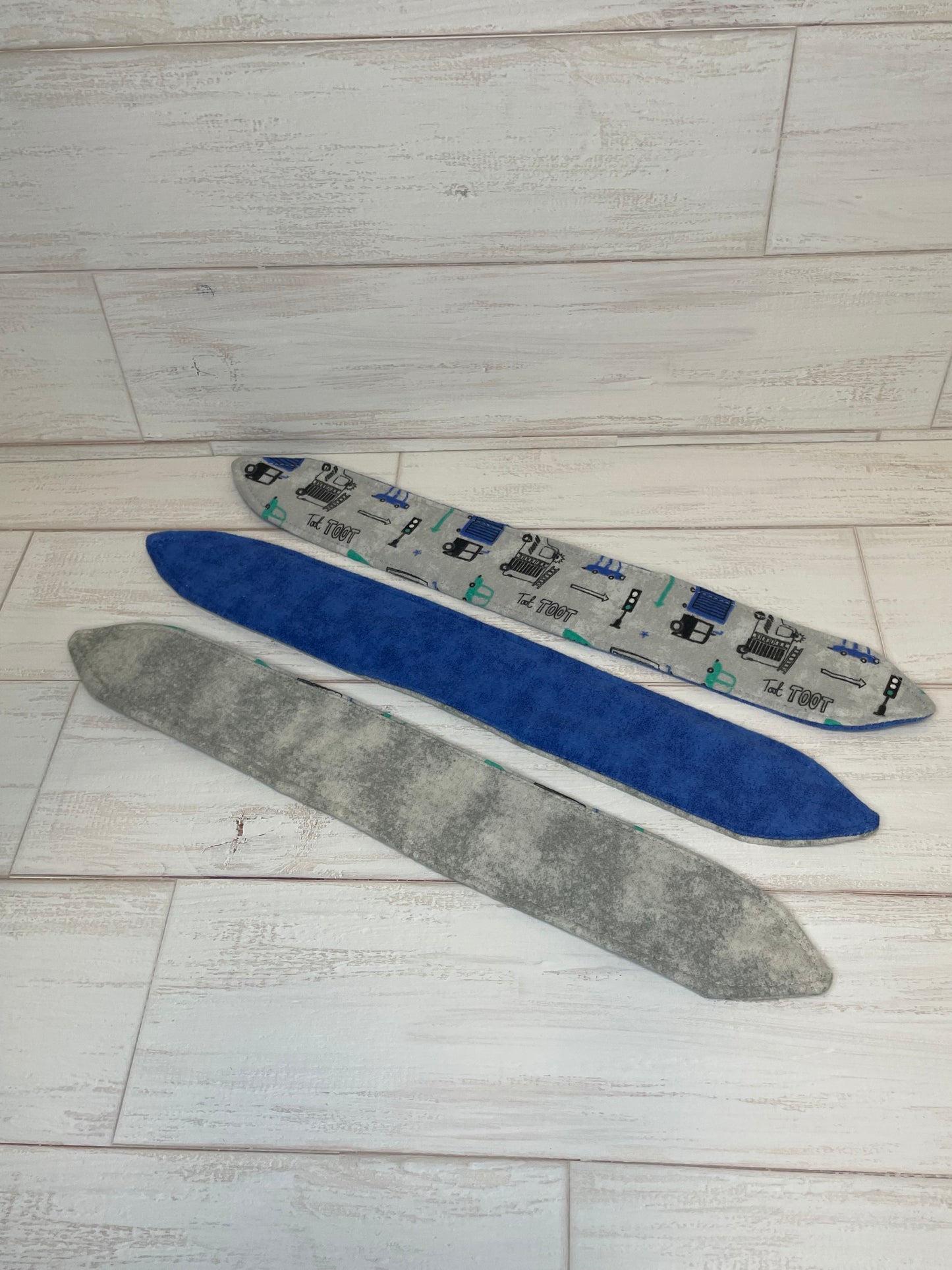 Blue Trucks Themed 3 Piece Teether Tie Set