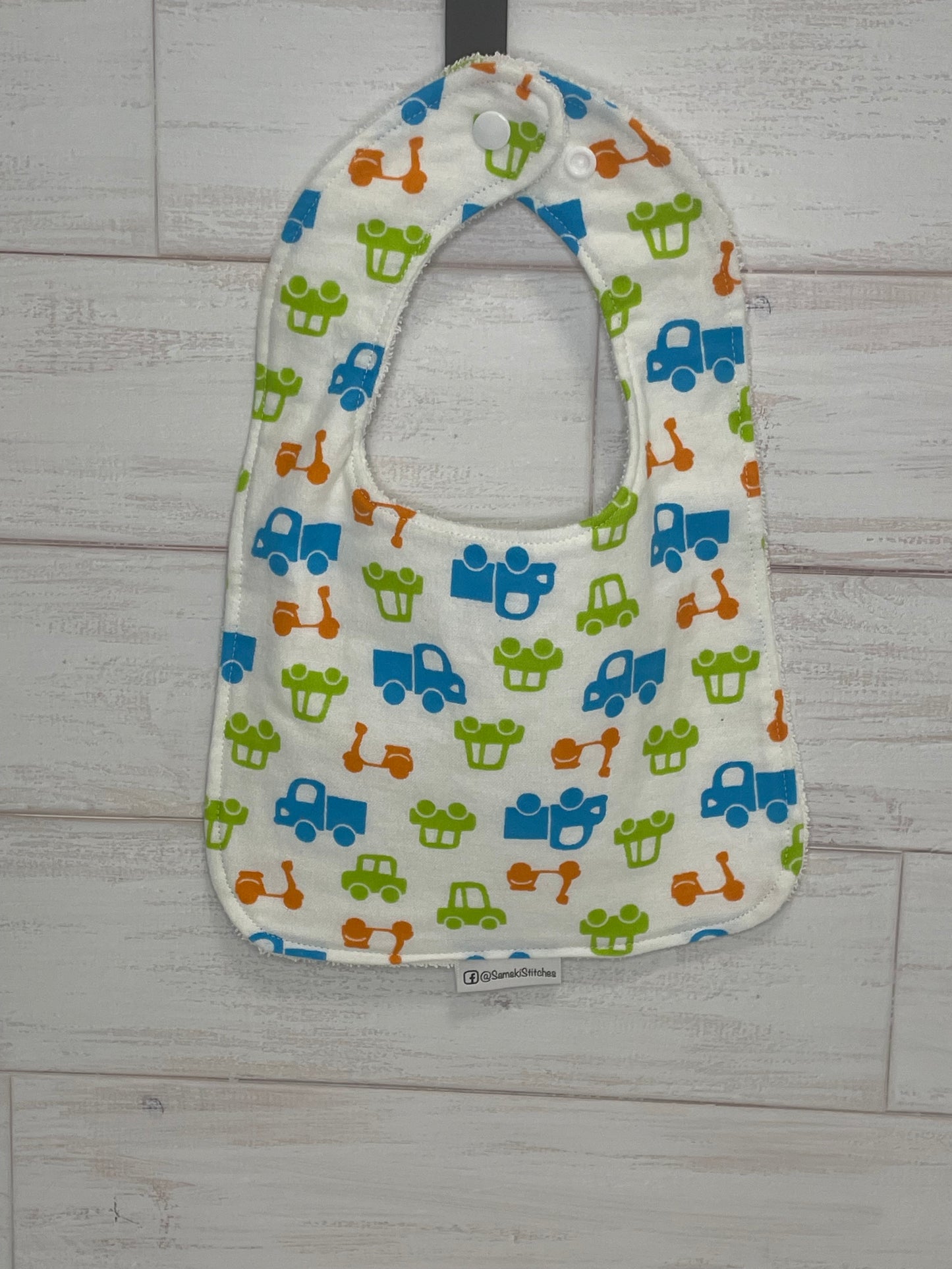 Various Vehicles Themed Bibs