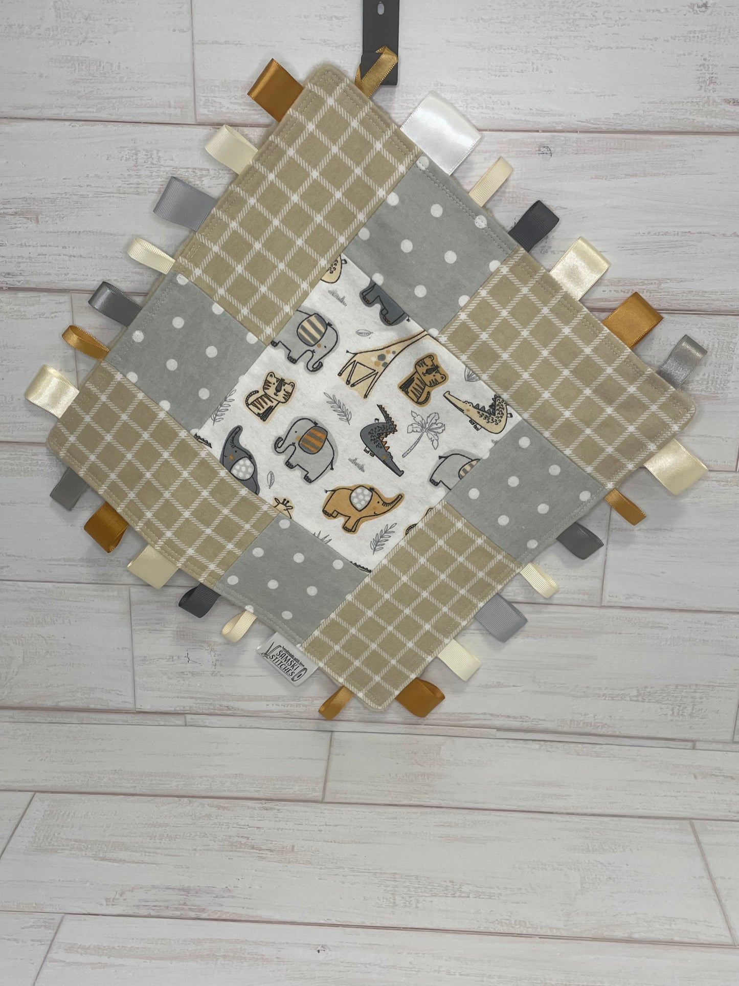 Neutral Animals Quilted Sensory Taglet