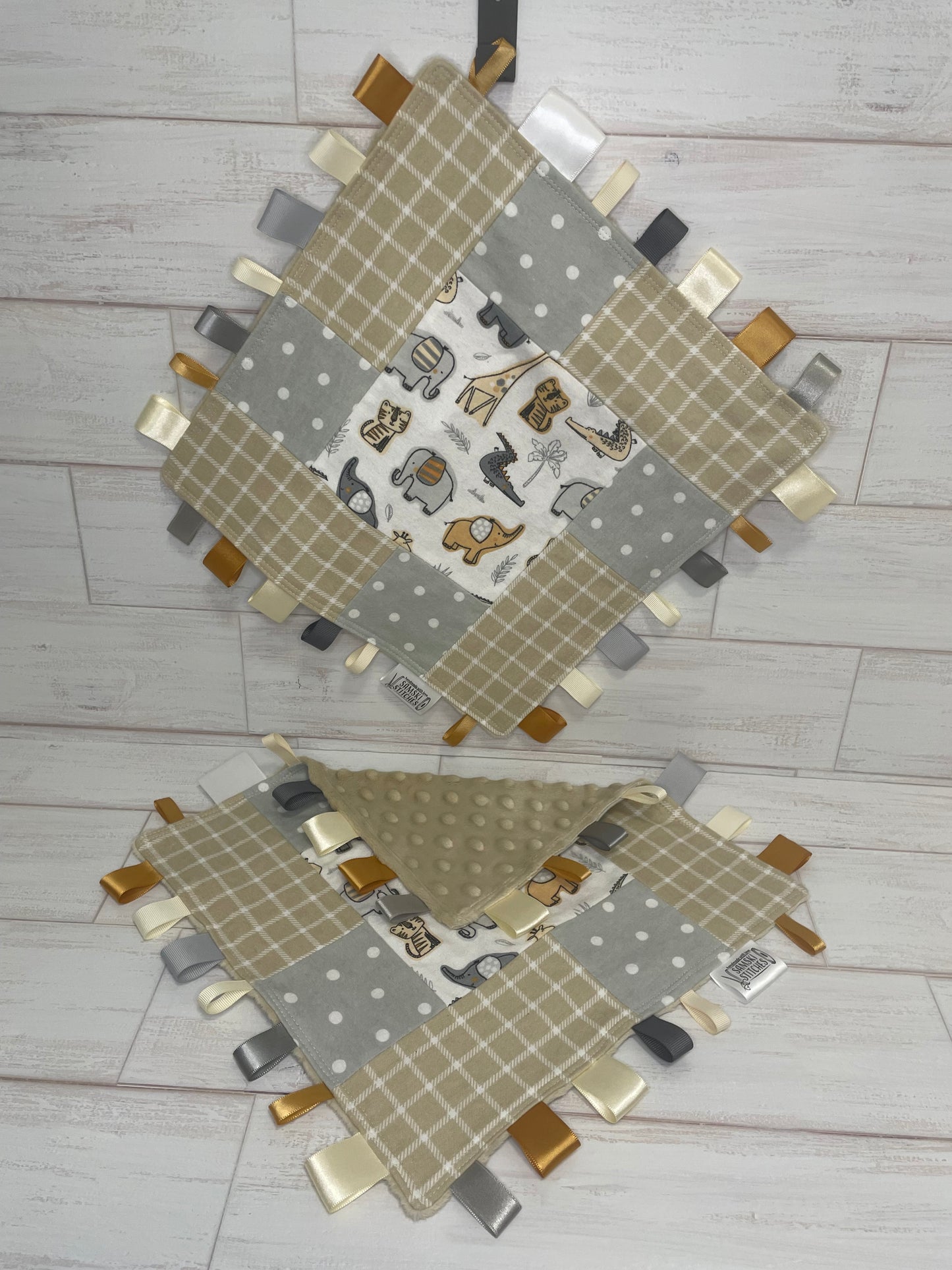Neutral Animals Quilted Sensory Taglet