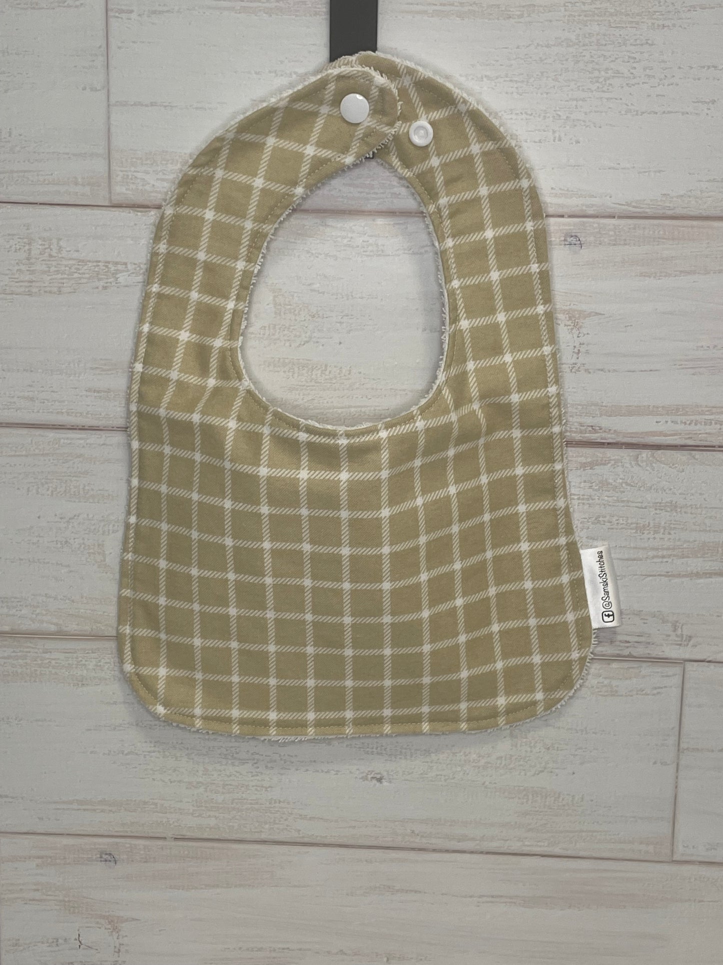 Tan and Grey Neutral Animals Themed Bibs