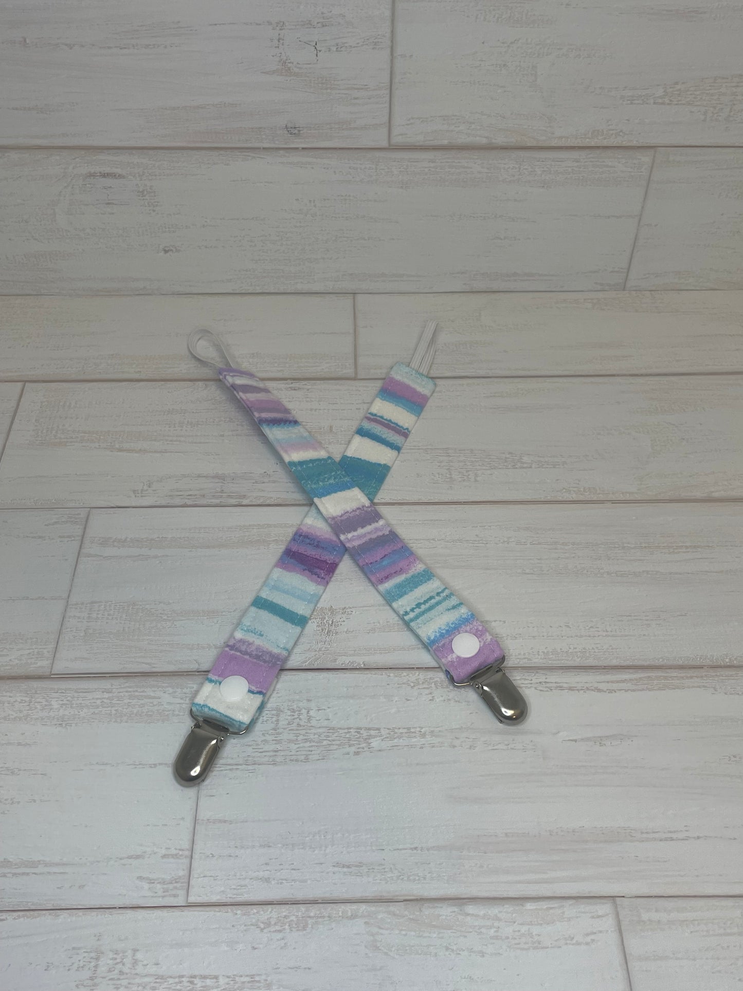 Purple and Blue Themed Paci Clips Set and Singles