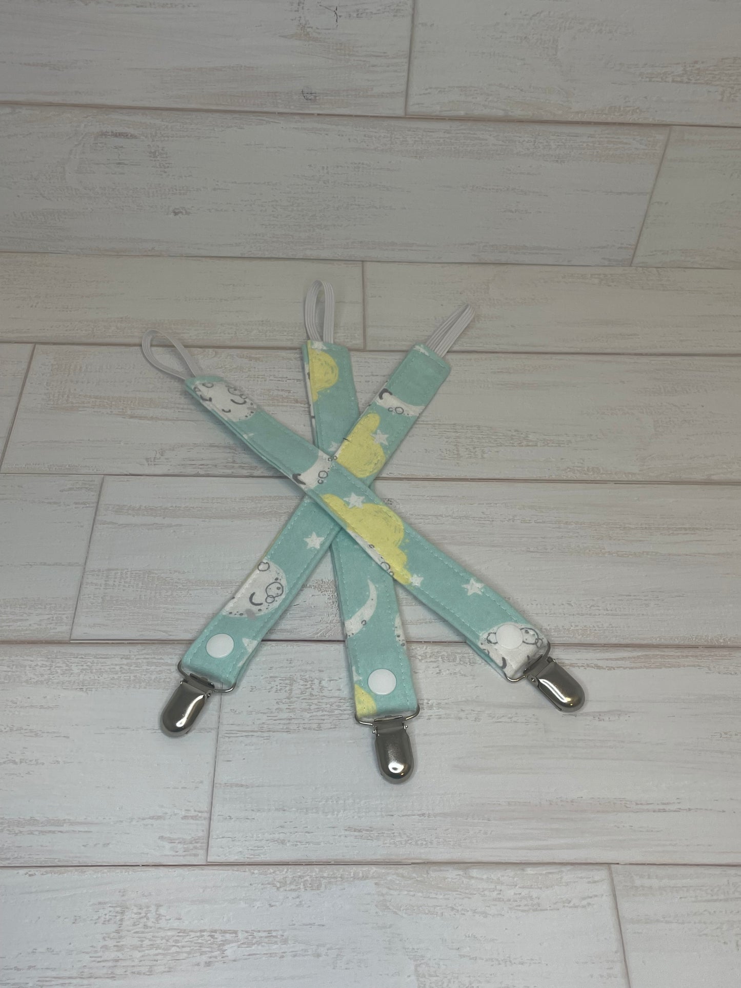 Moon and Stars Themed Paci Clip