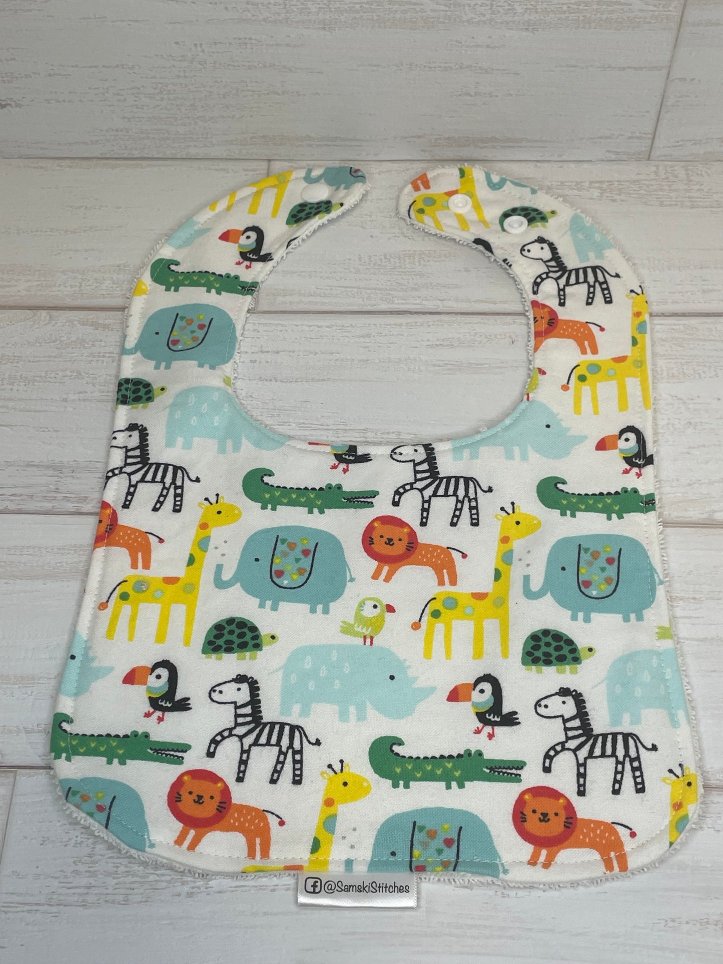 Safari Animals Bibs