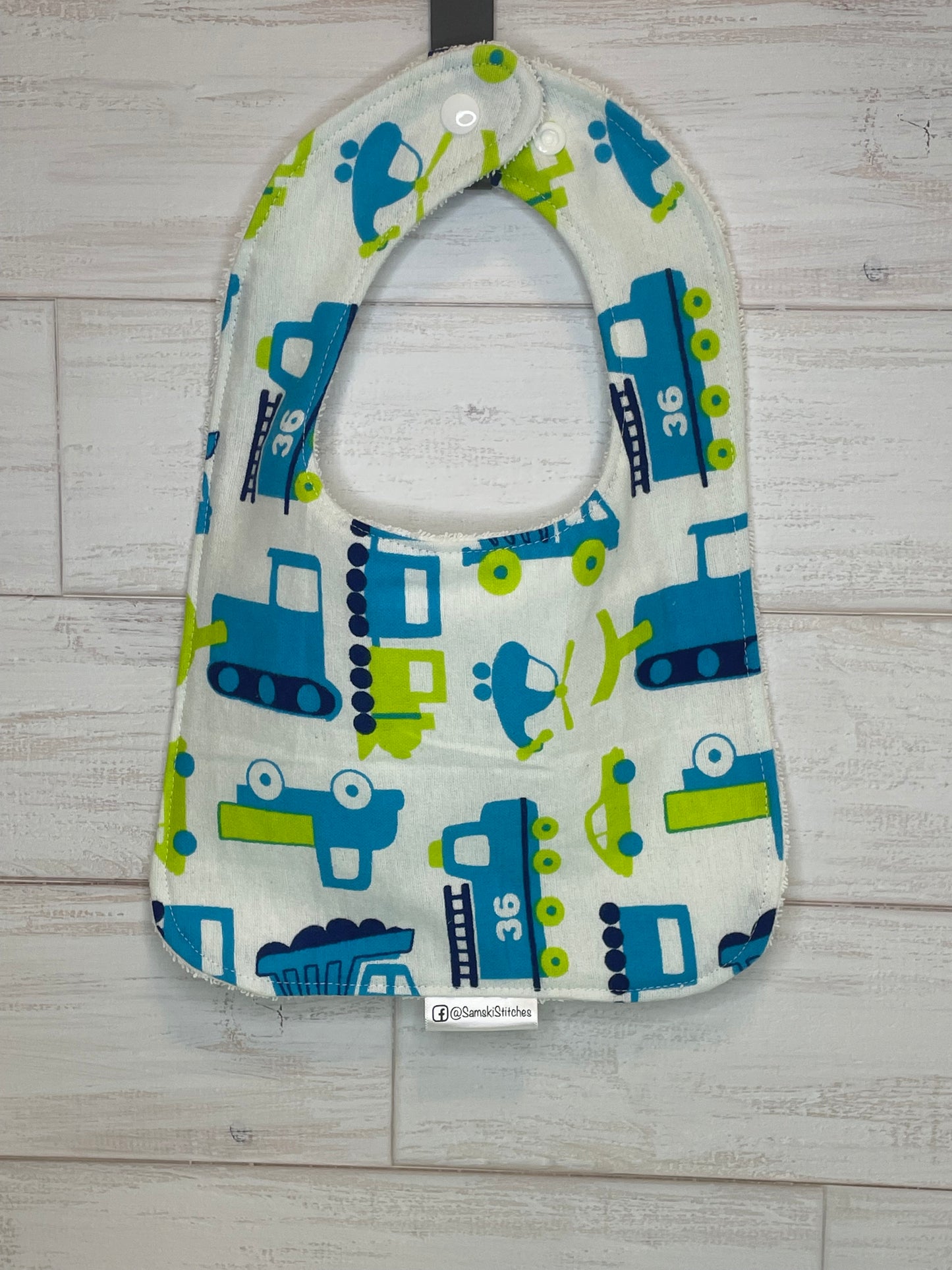 Various Vehicles Themed Bibs