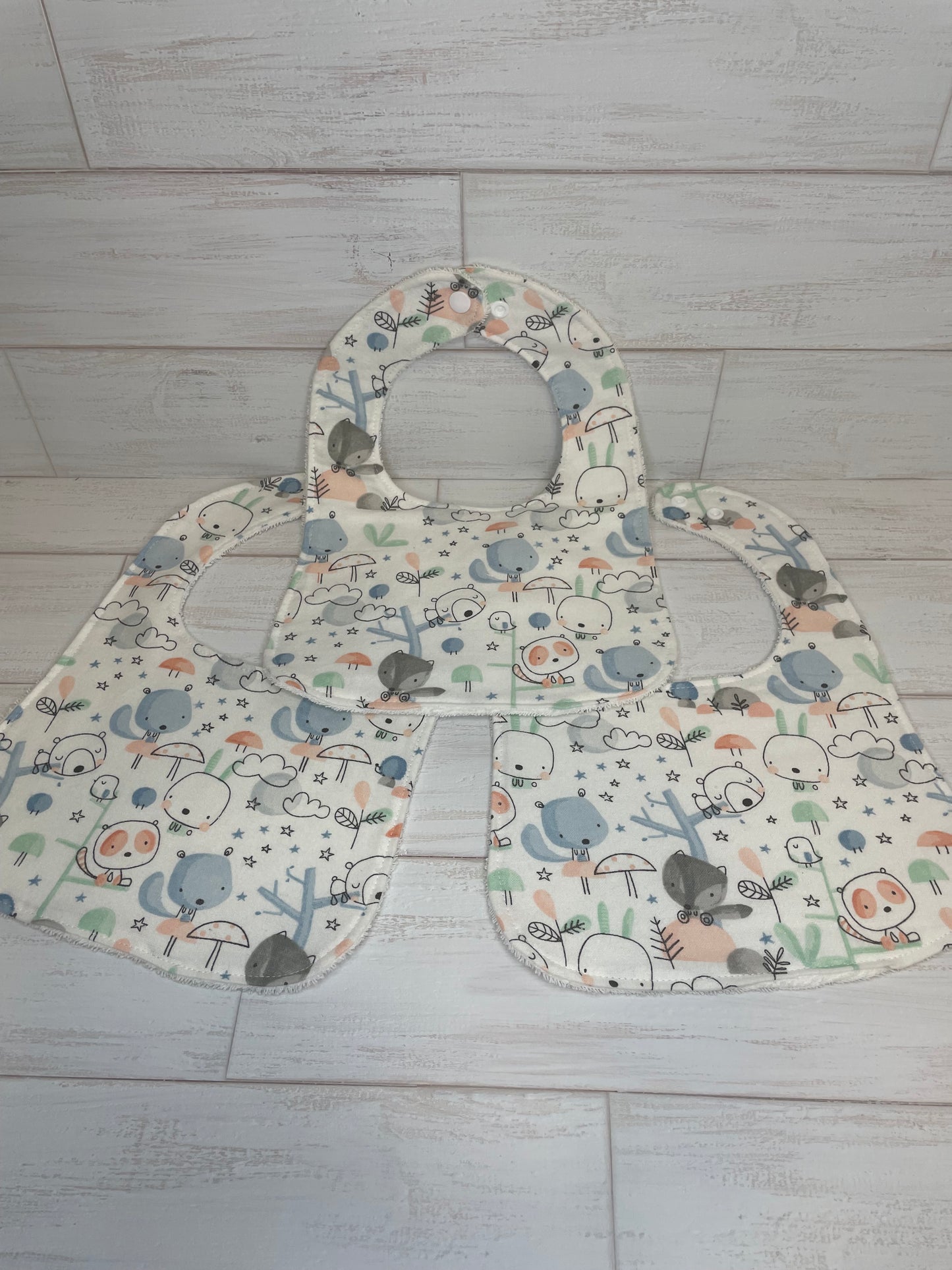Abstract Woodlands Adventure Bibs