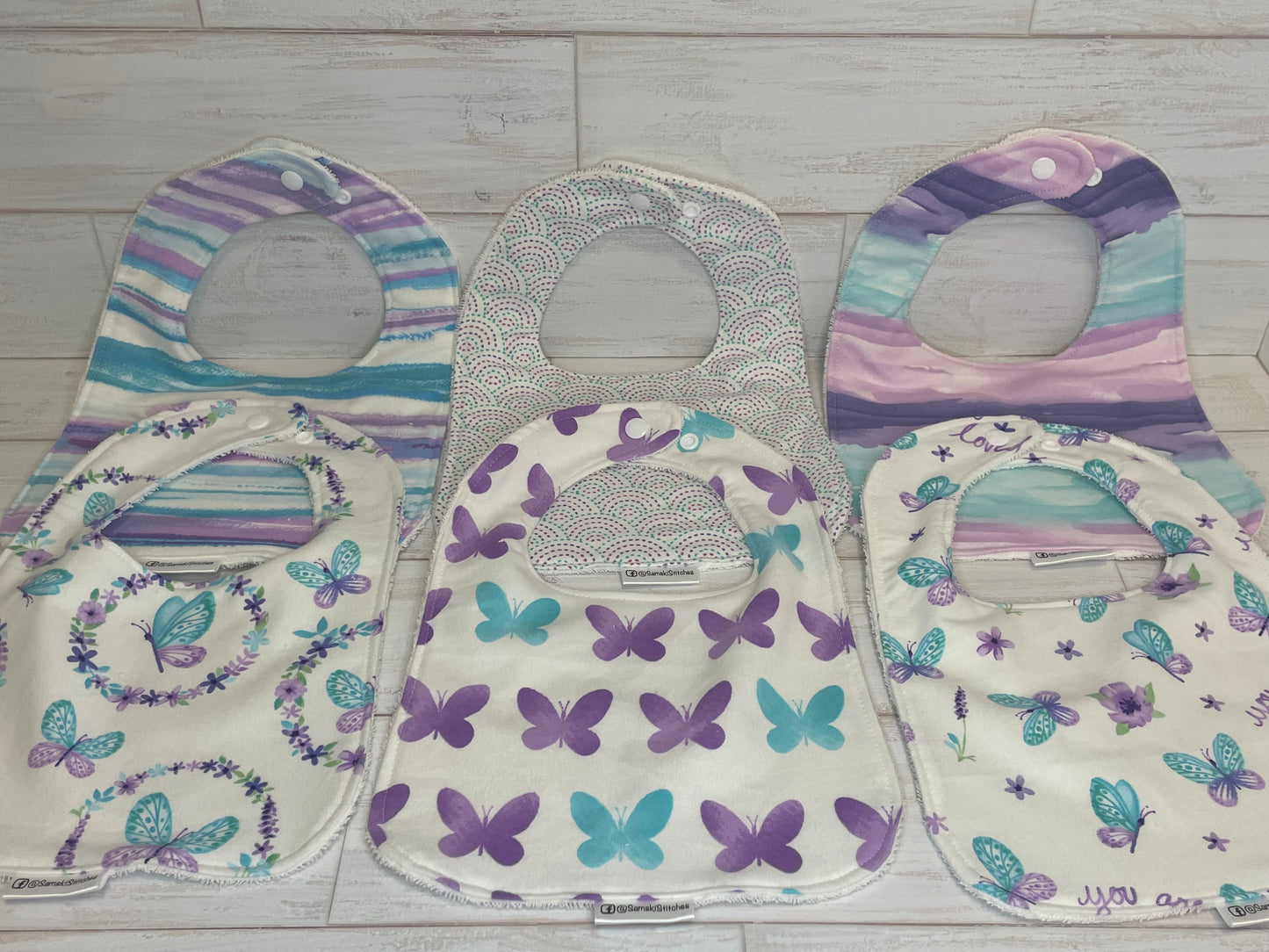 Butterfly Themed Bibs