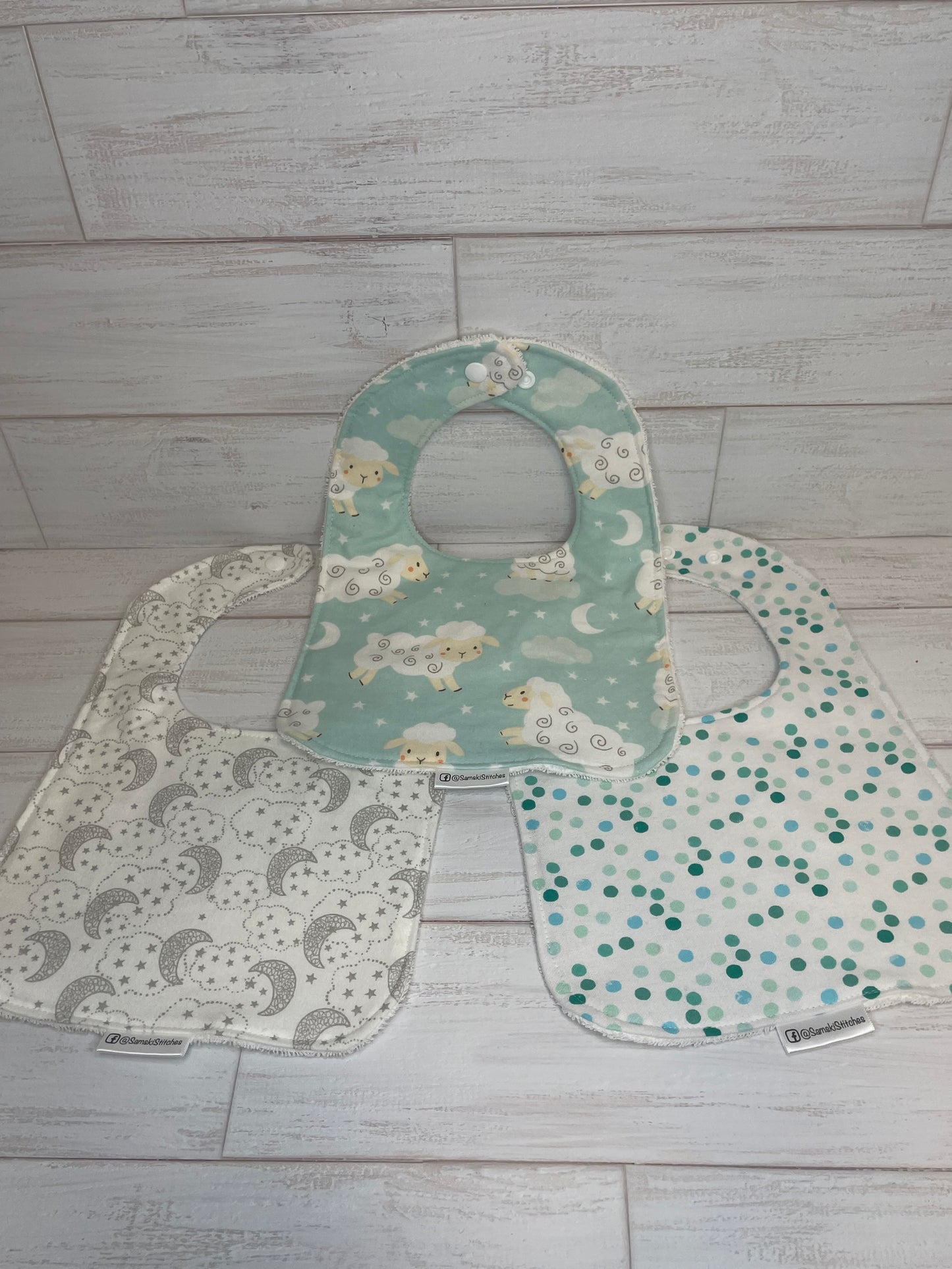 Sweet Dreams Sheep Themed Bibs