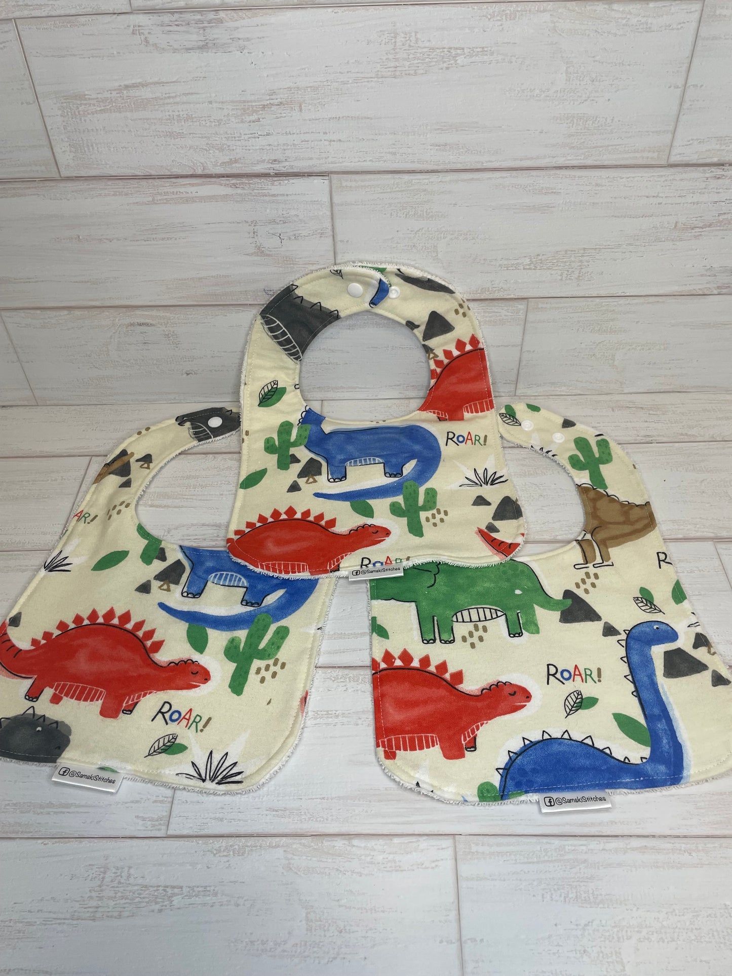 Dinasaur Animals Bibs