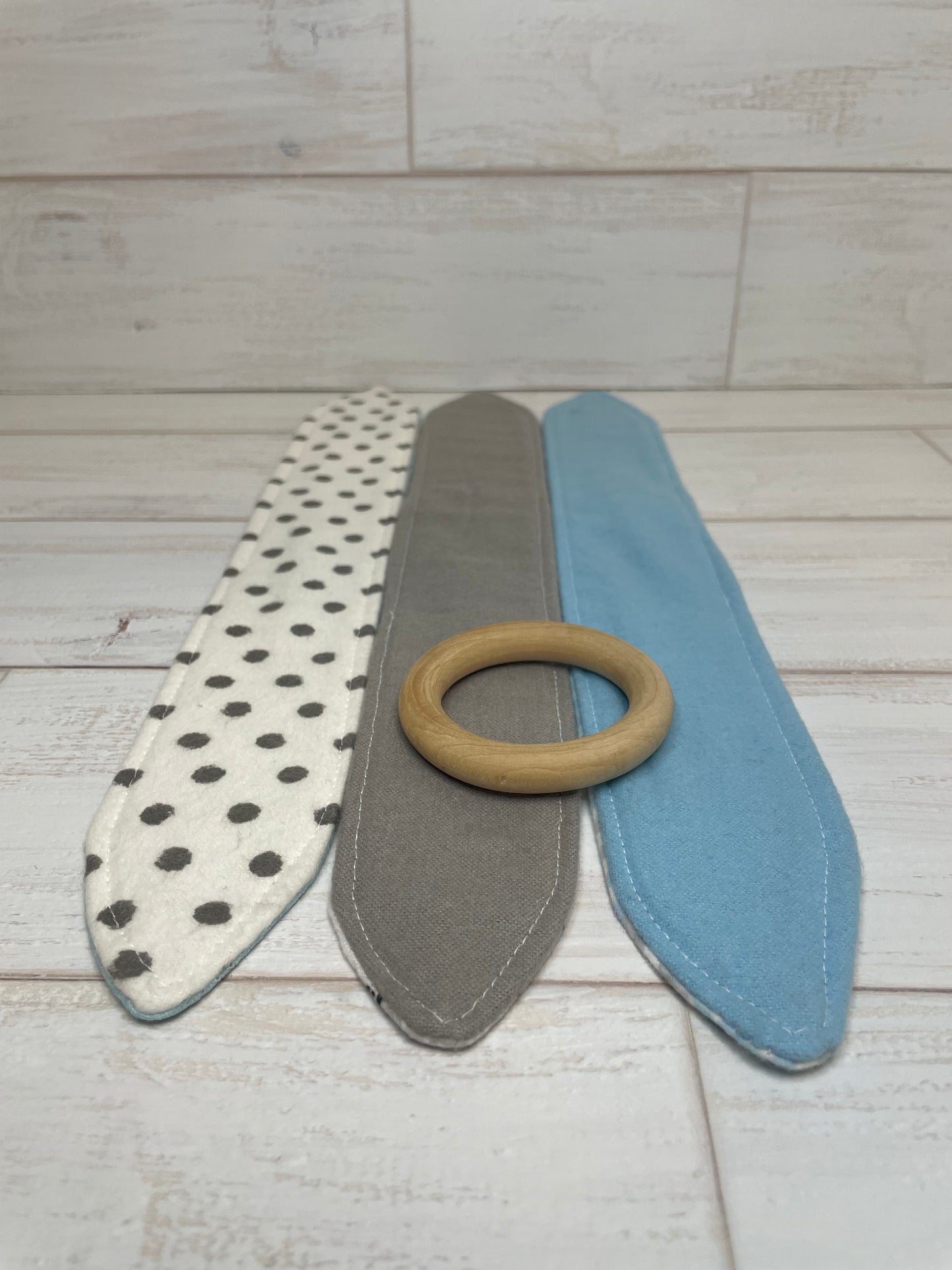 Boy Sheep Themed 3 Piece Teether Tie Set