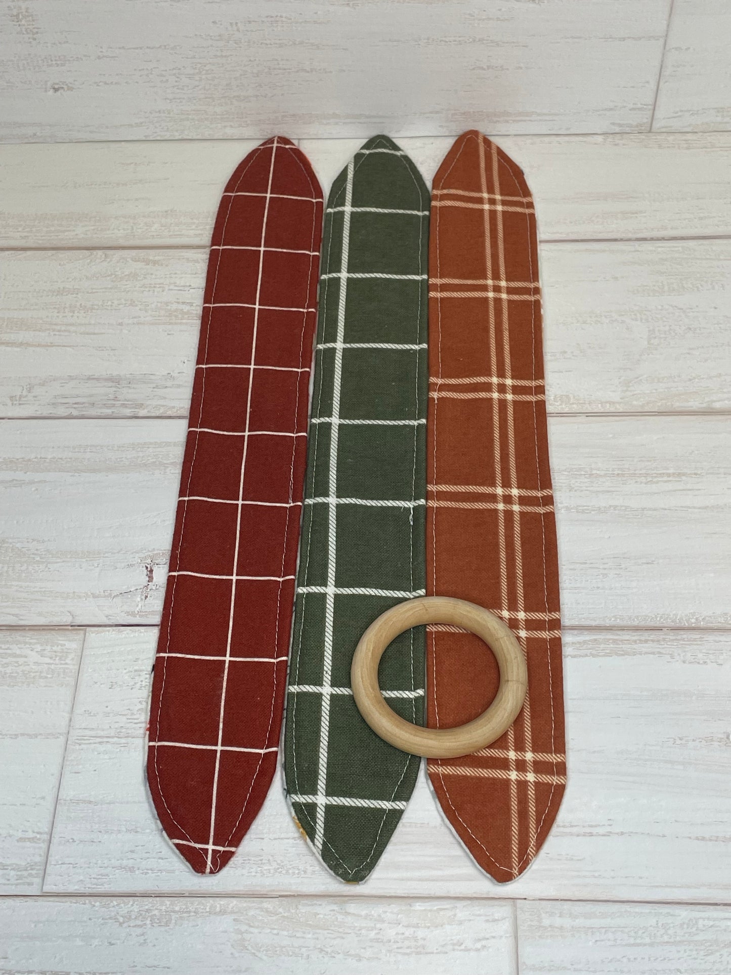 Woodland Animals Themed 3 Piece Teether Tie Set