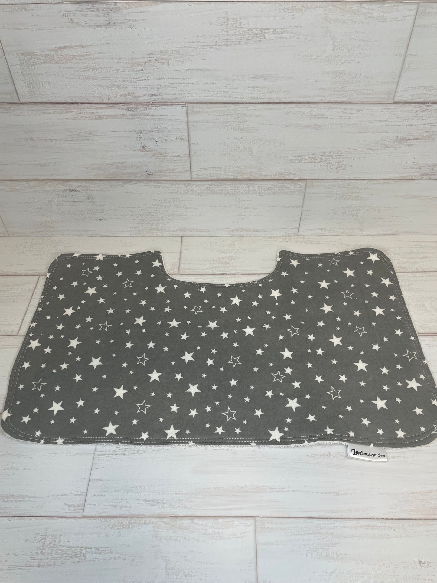Nighttime Cloud and Stars Themed Burp Cloths
