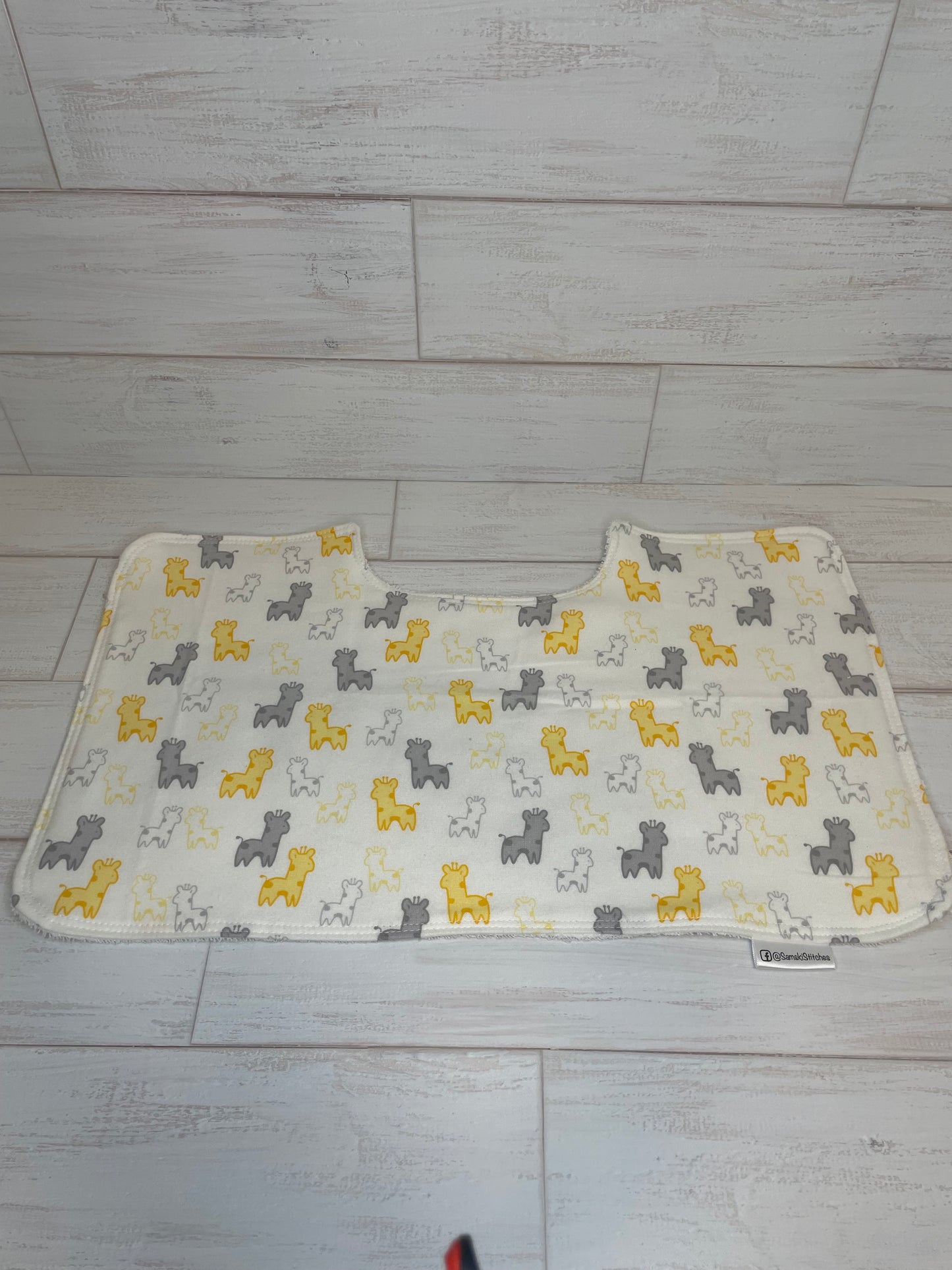 Giraffe Themed Burp Cloths