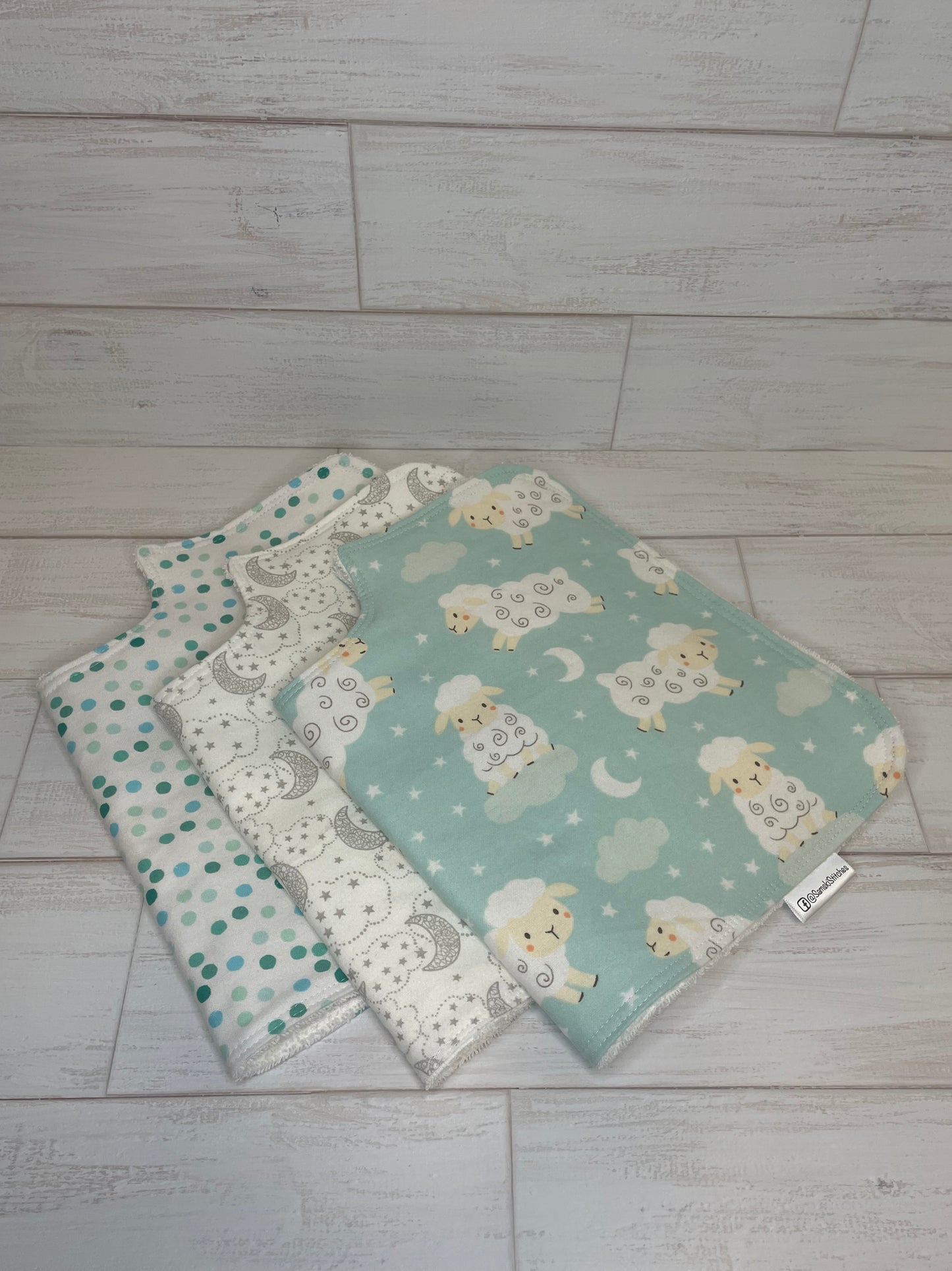 Sweet Dreams Sheep Burp Cloths
