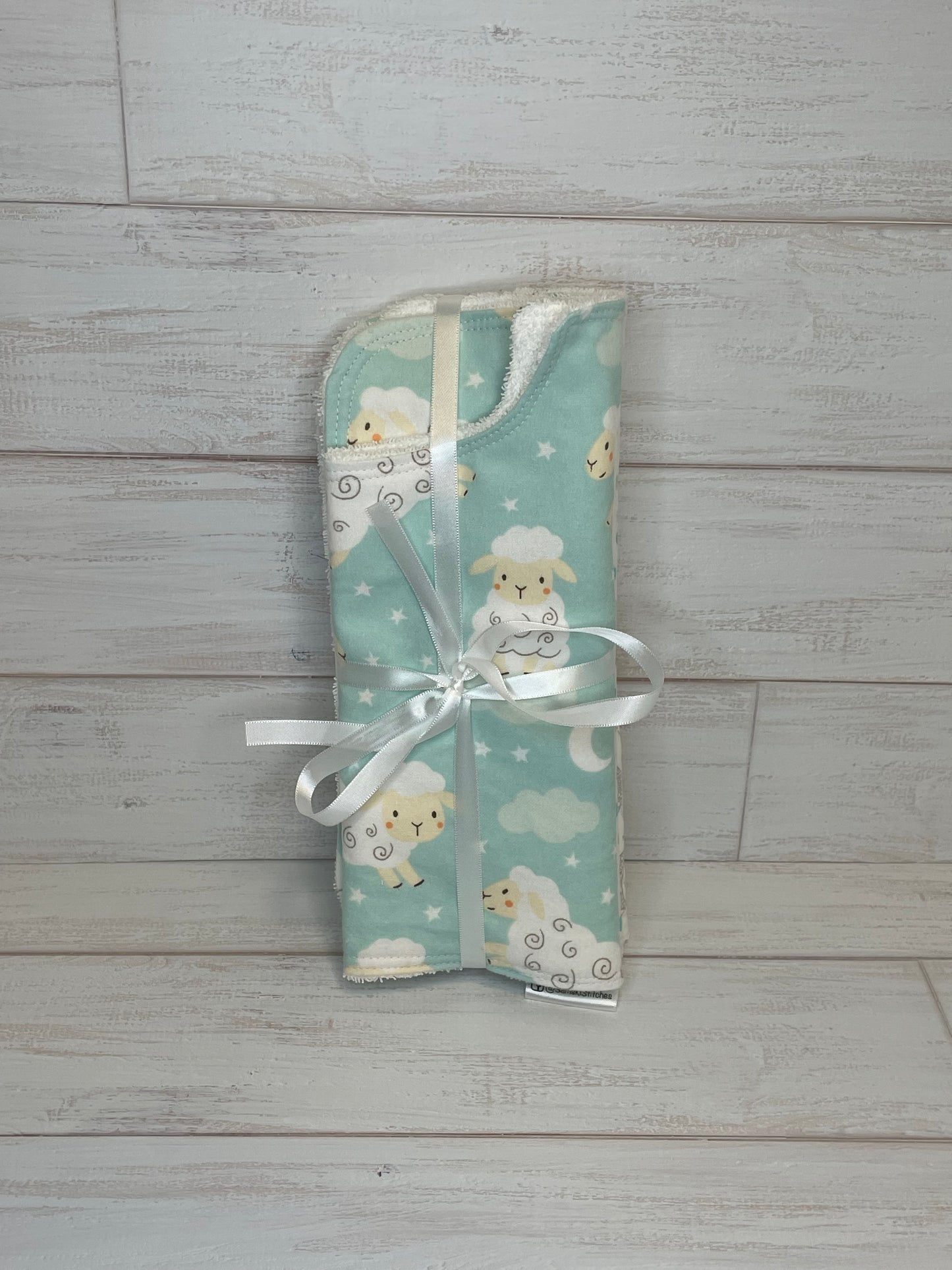 Sweet Dreams Sheep Burp Cloths