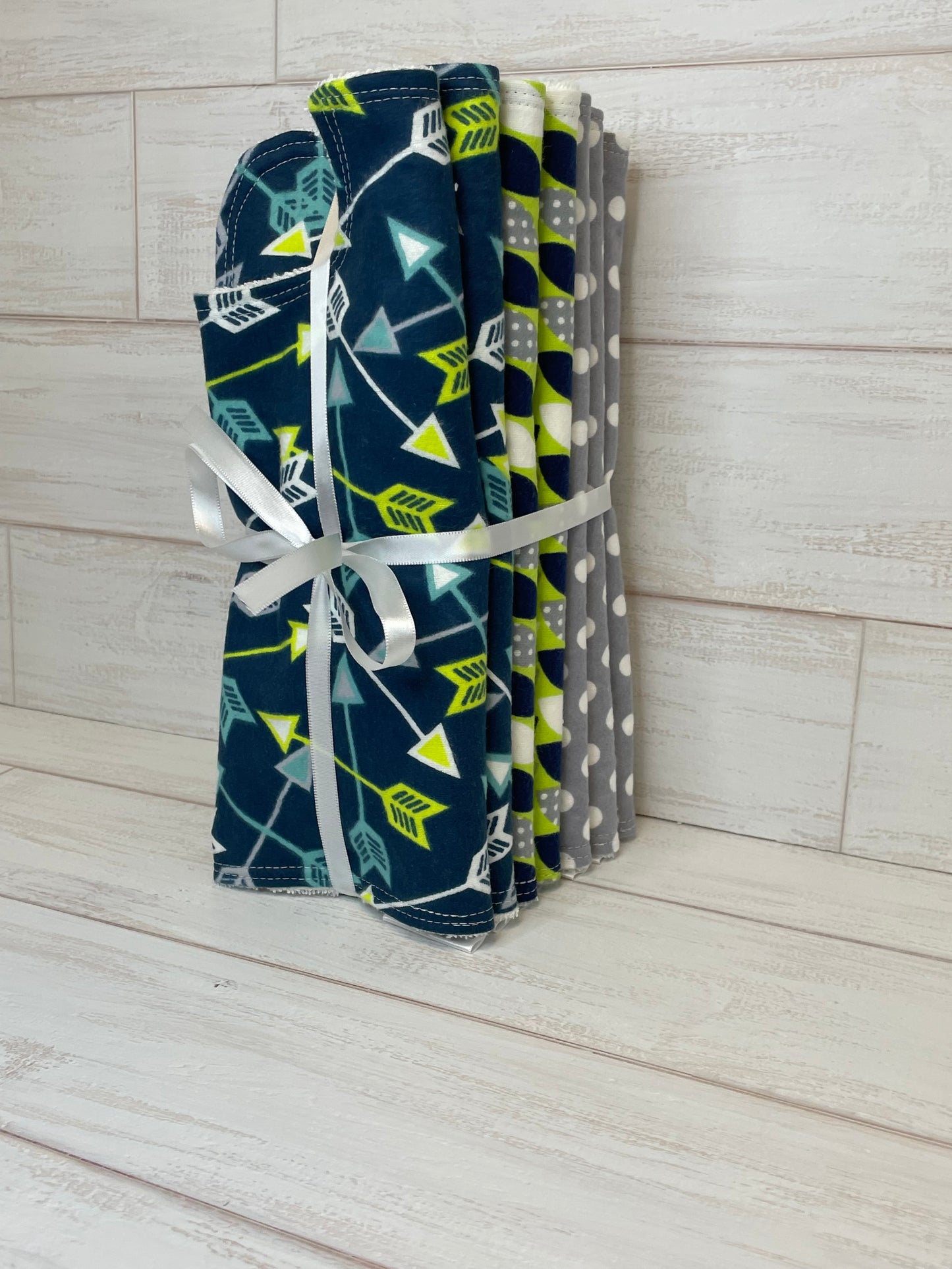 Abstract Boy Themed Burp Cloths