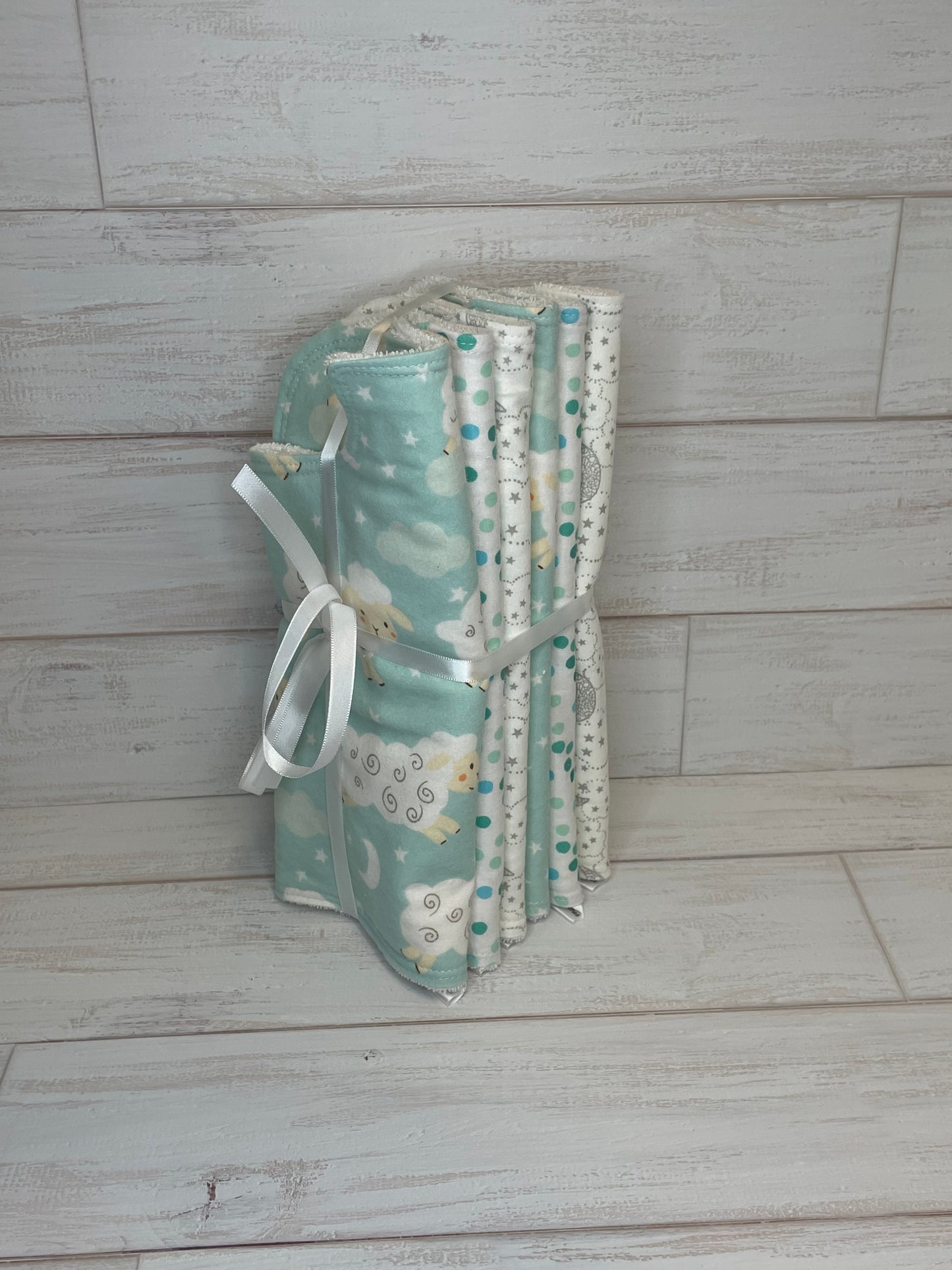 Sweet Dreams Sheep Burp Cloths