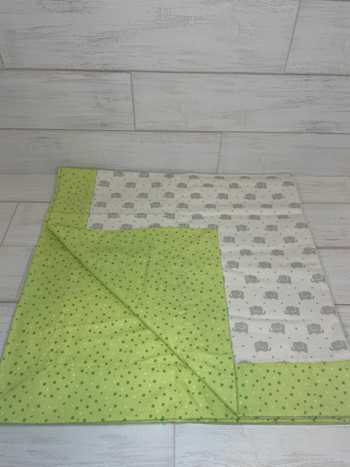 Elephants with Multi Dots Swaddle Blanket