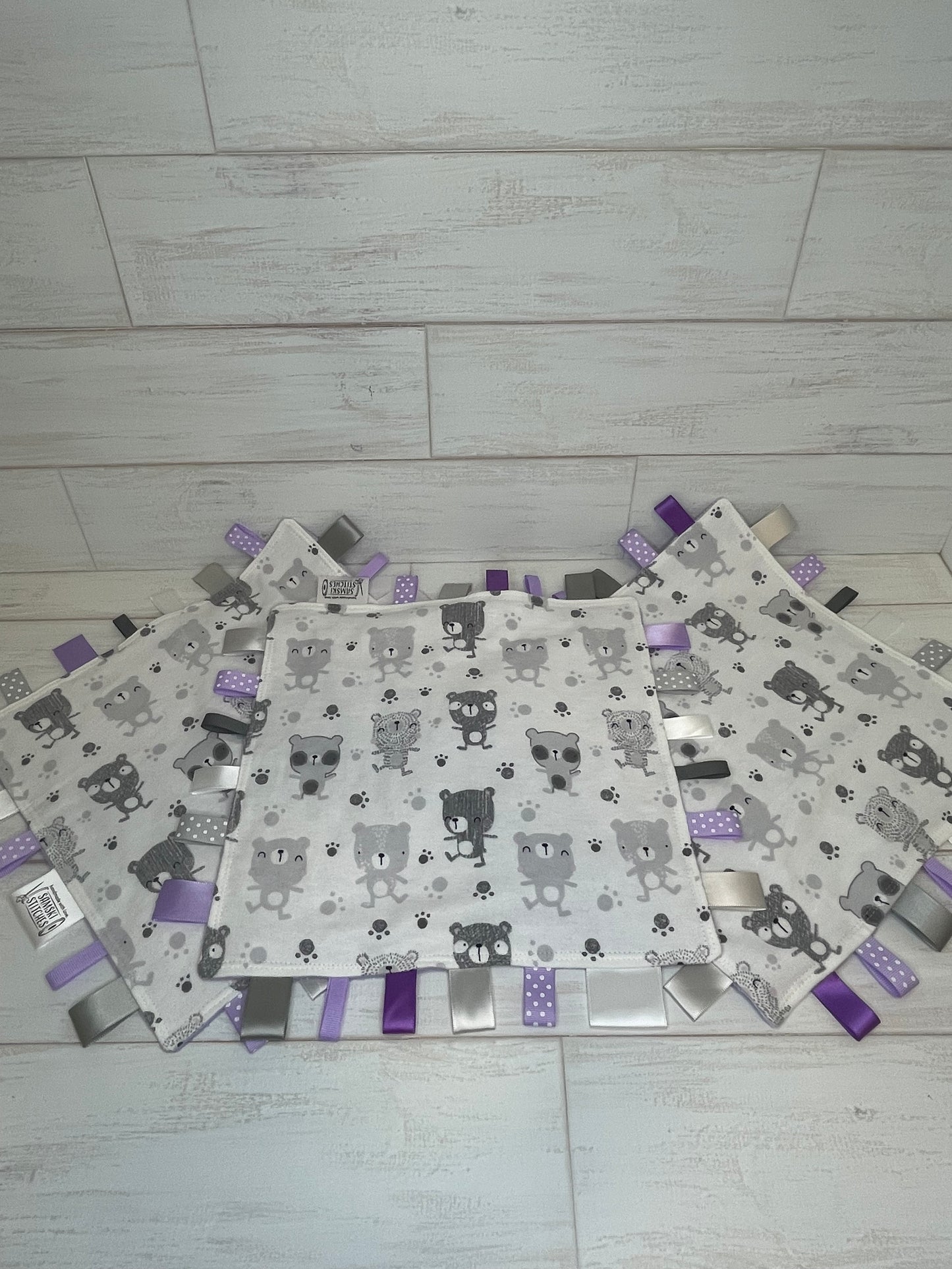 Monochrome Bear & Purple Taglet