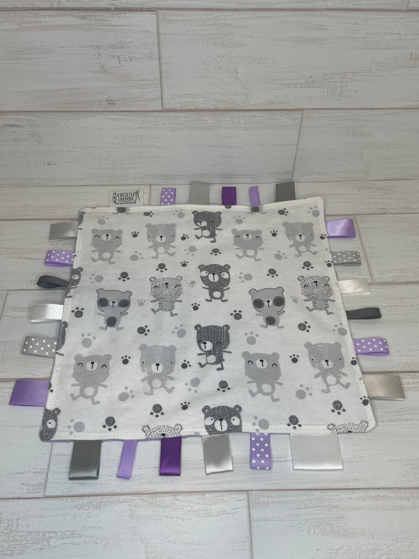 Monochrome Bear & Purple Taglet