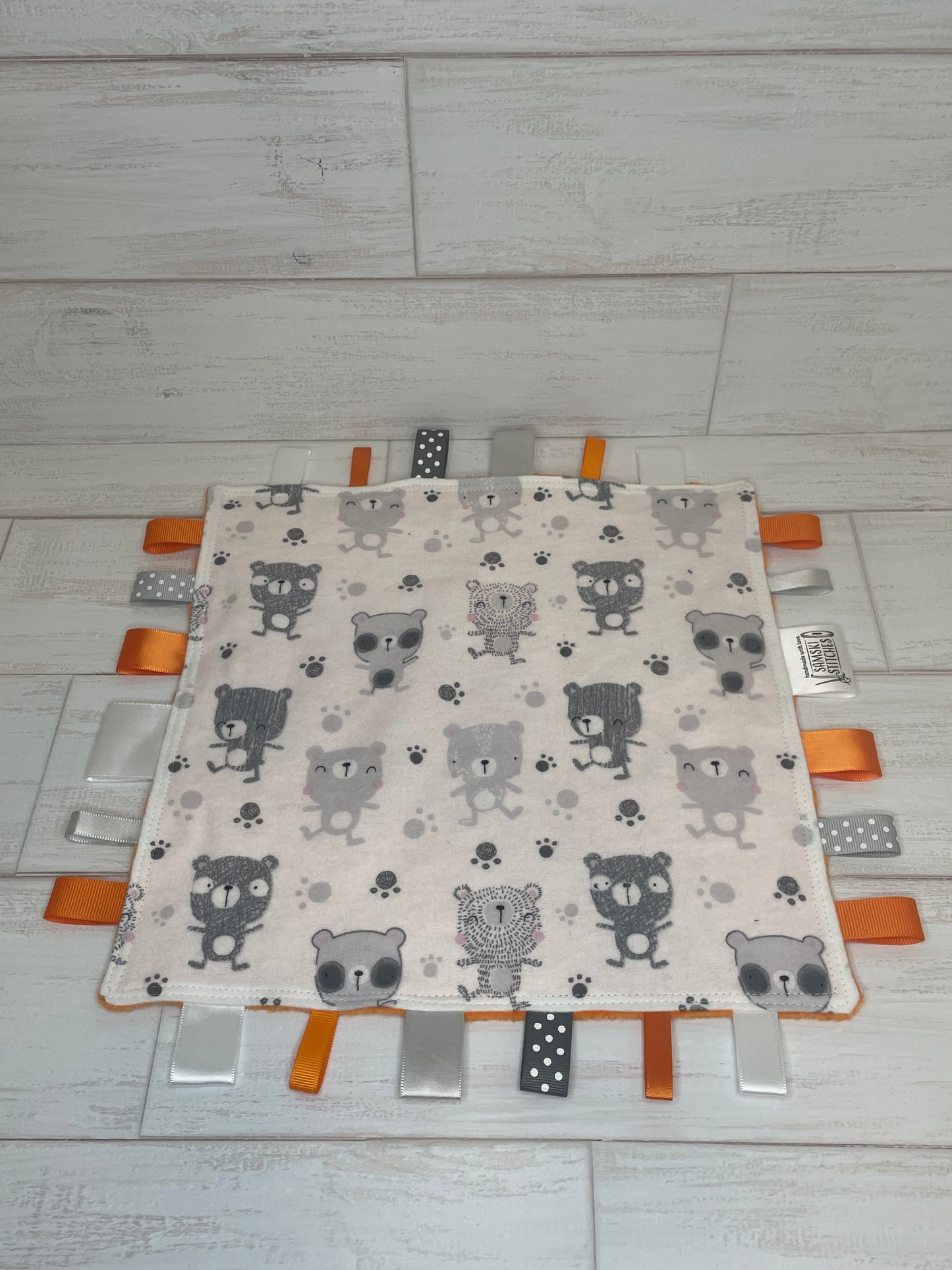 Monochrome Bear & Orange Taglet