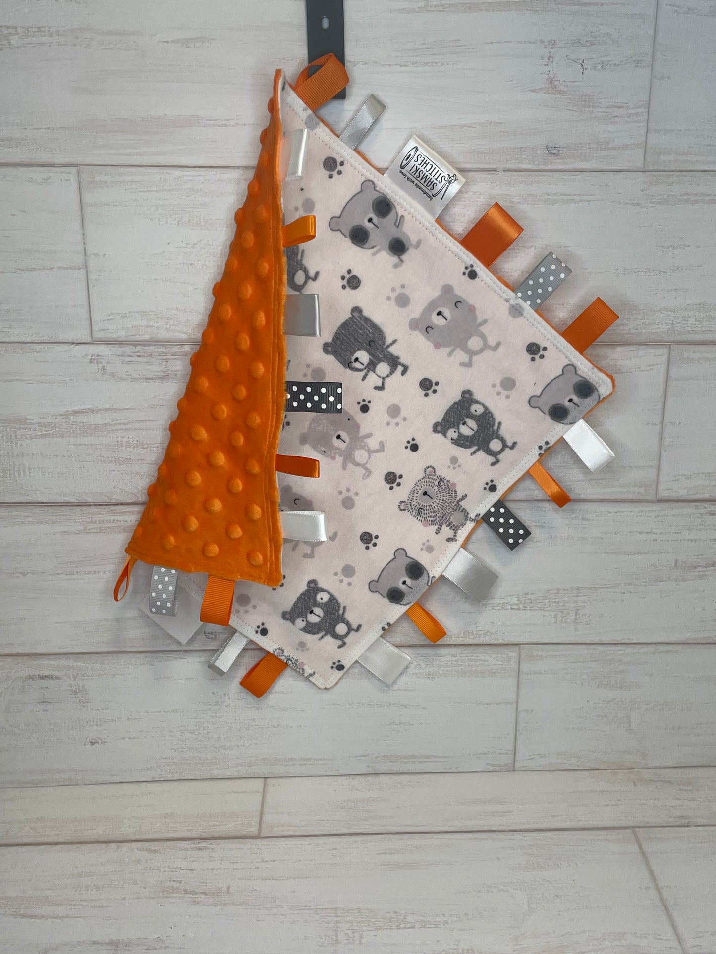 Monochrome Bear & Orange Taglet