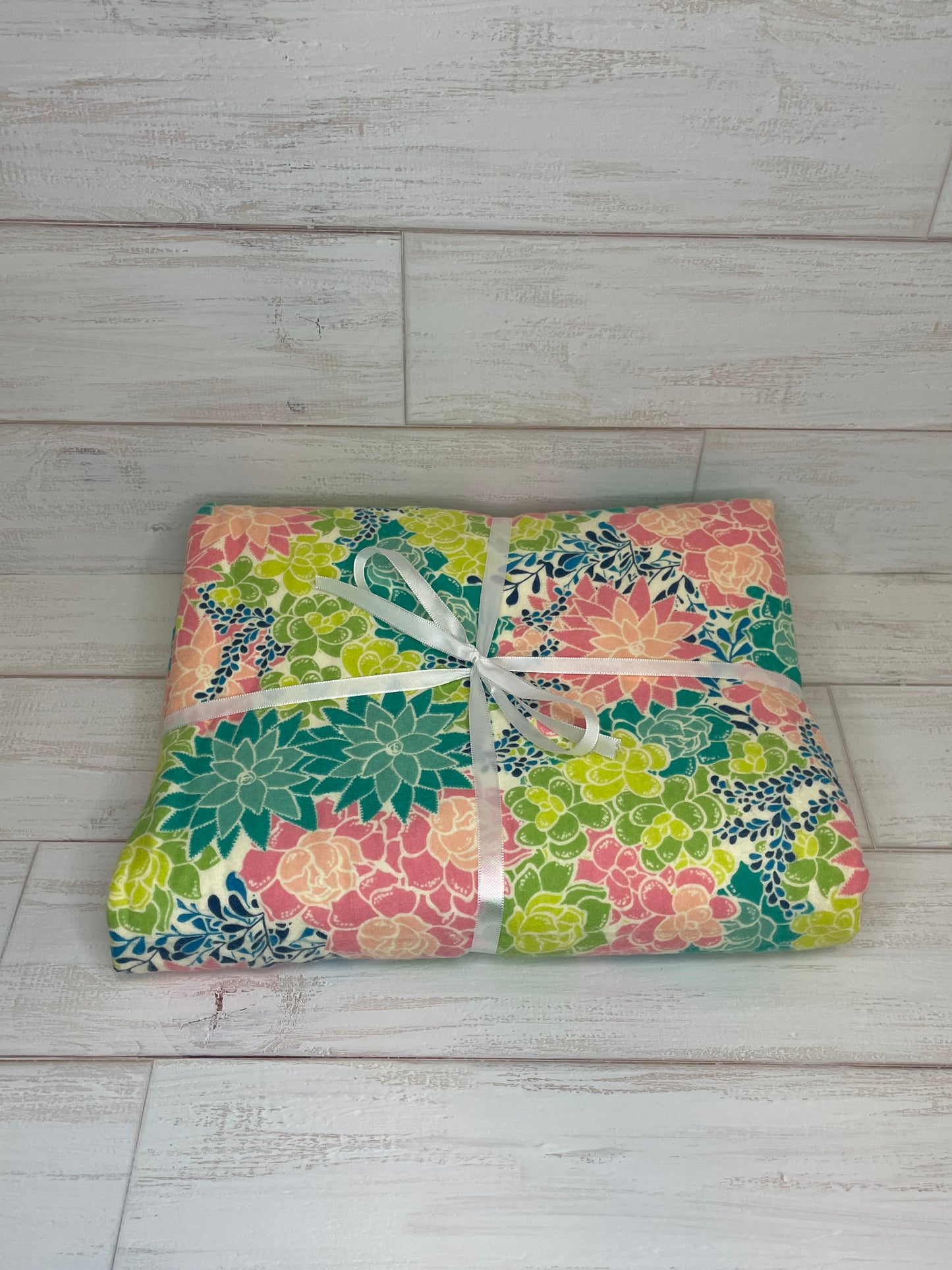 Floral Minky Blanket 38" x 45"