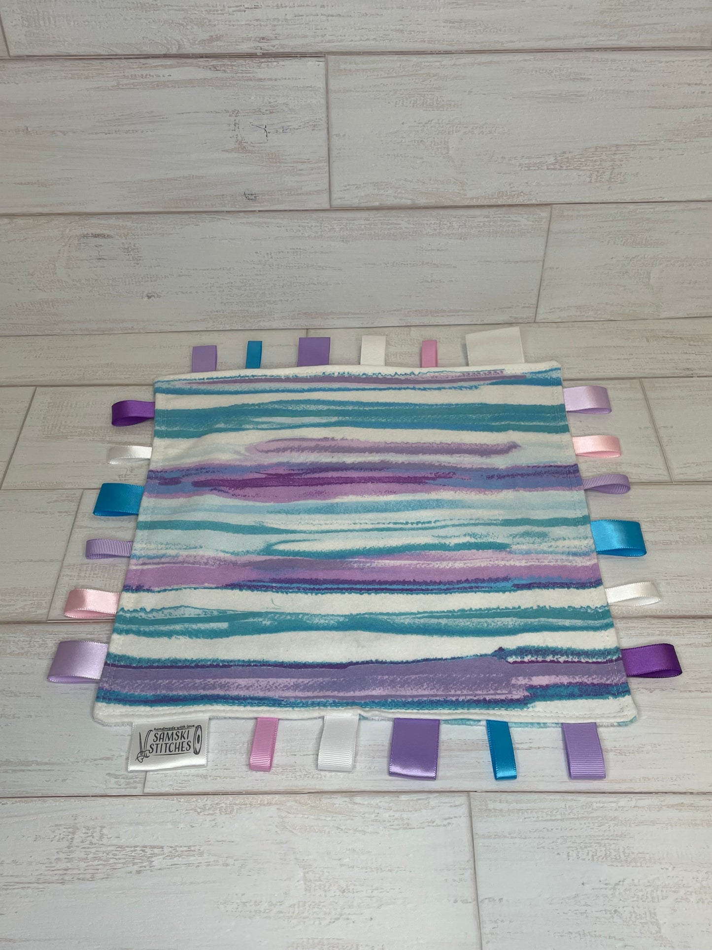 Purple, Pink and Blue Tie-die Taglet