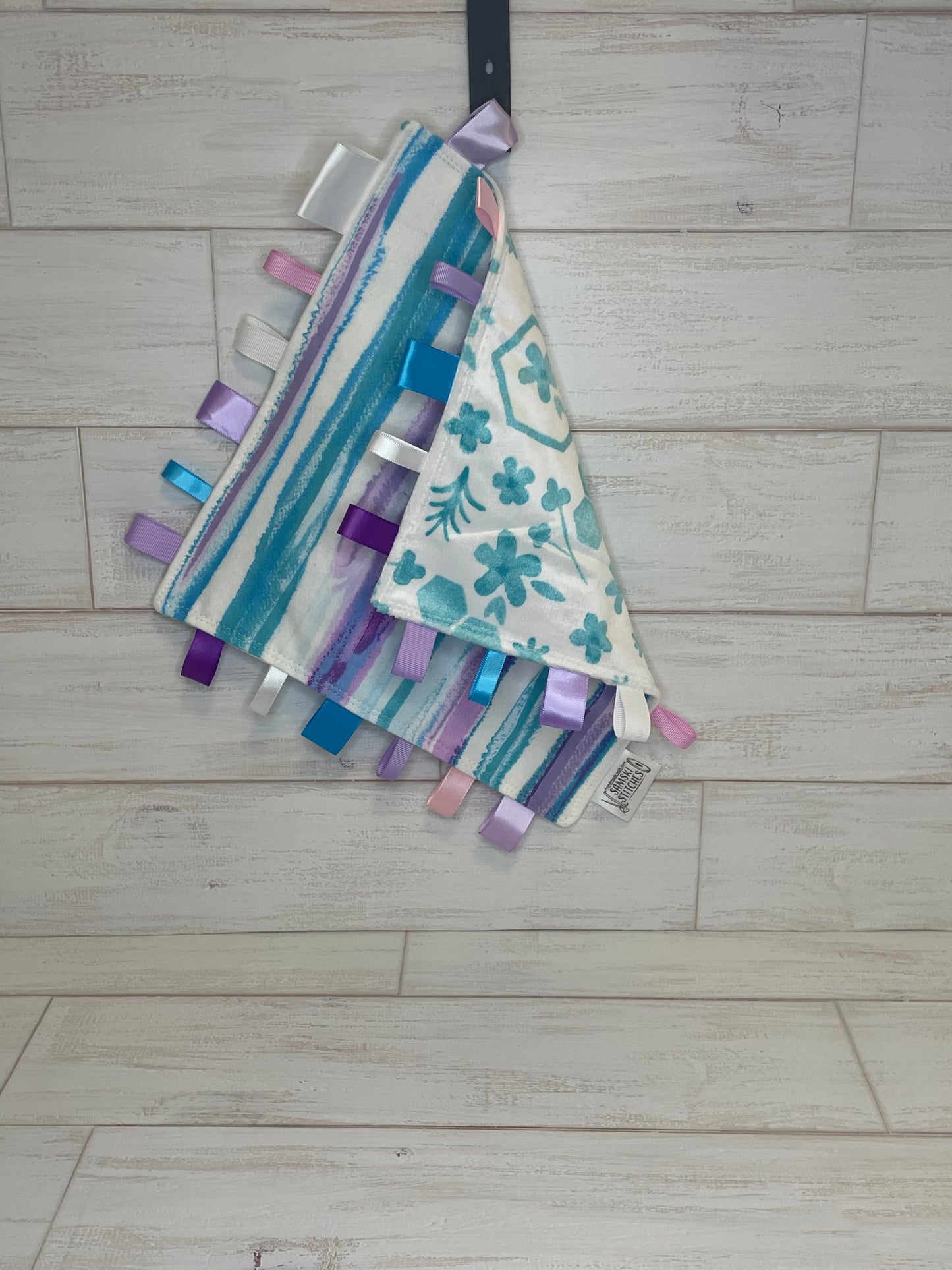 Purple, Pink and Blue Tie-die Taglet