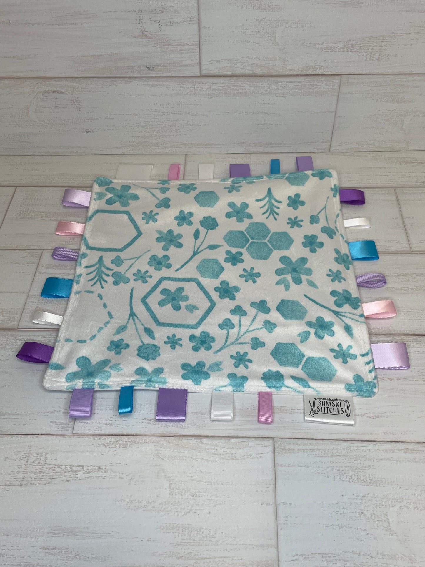 Purple, Pink and Blue Tie-die Taglet