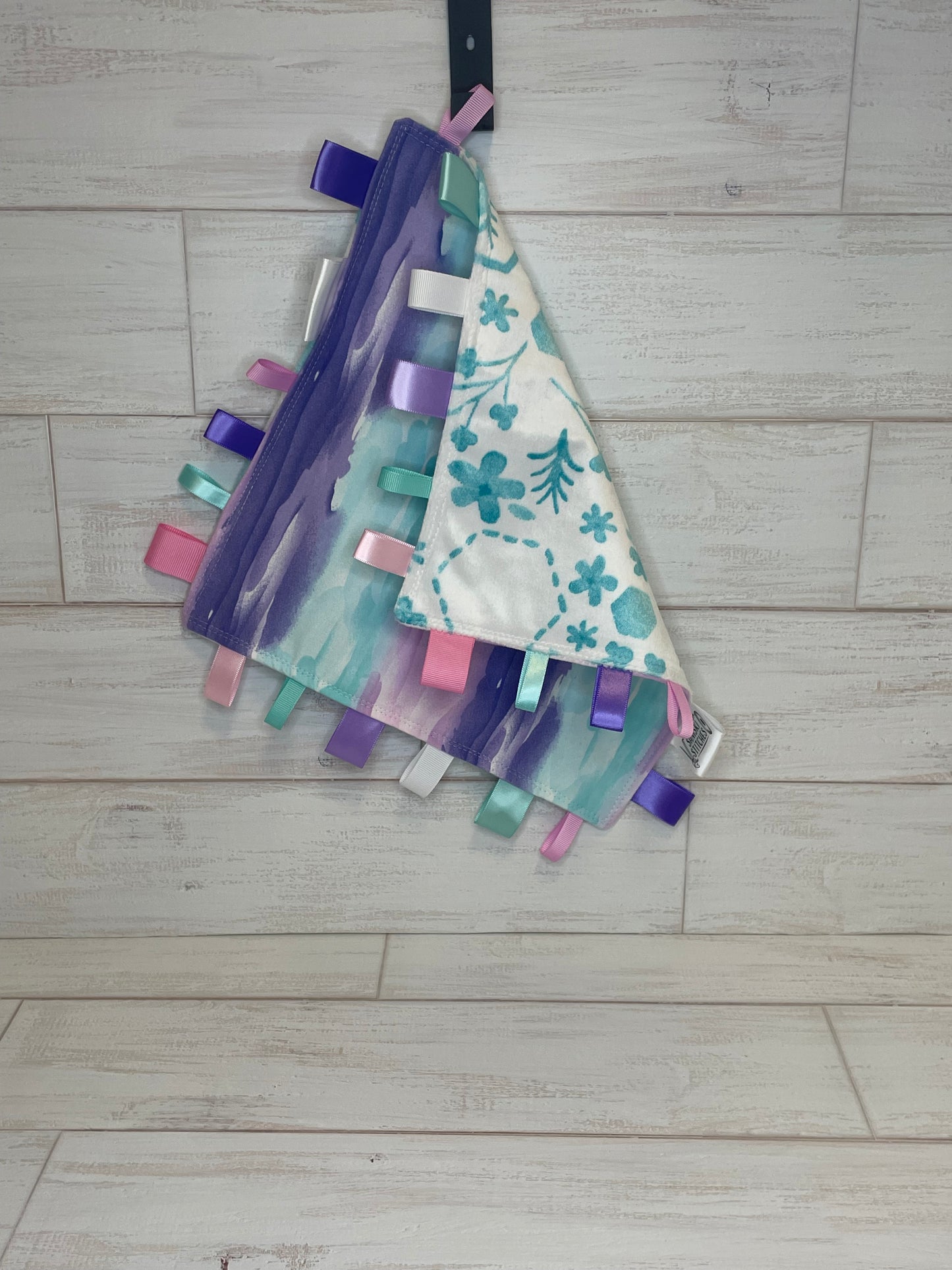 Purple, Pink and Blue Tie-die Taglet