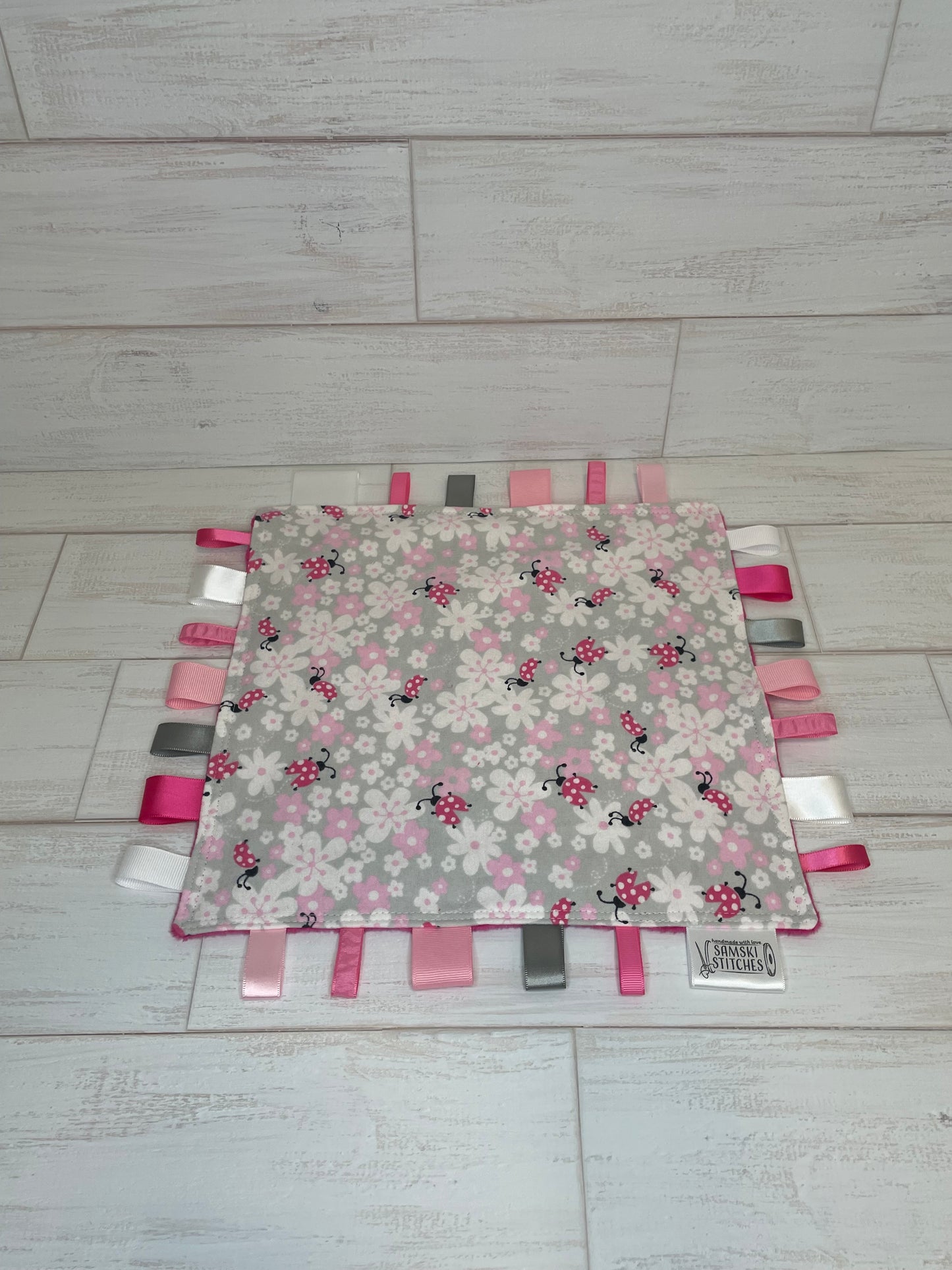 Pink Lady Bug Sensory Taglet