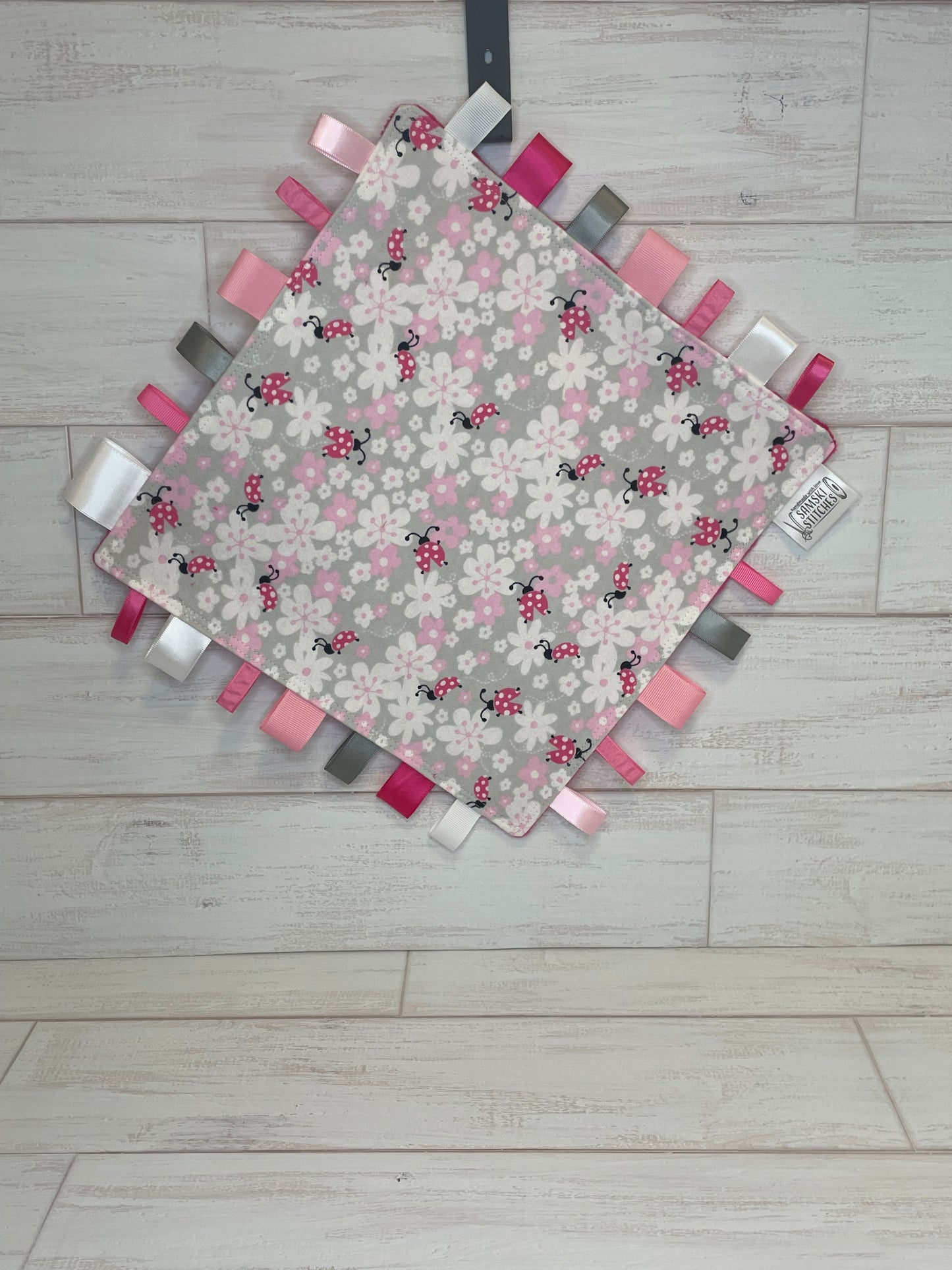 Pink Lady Bug Sensory Taglet