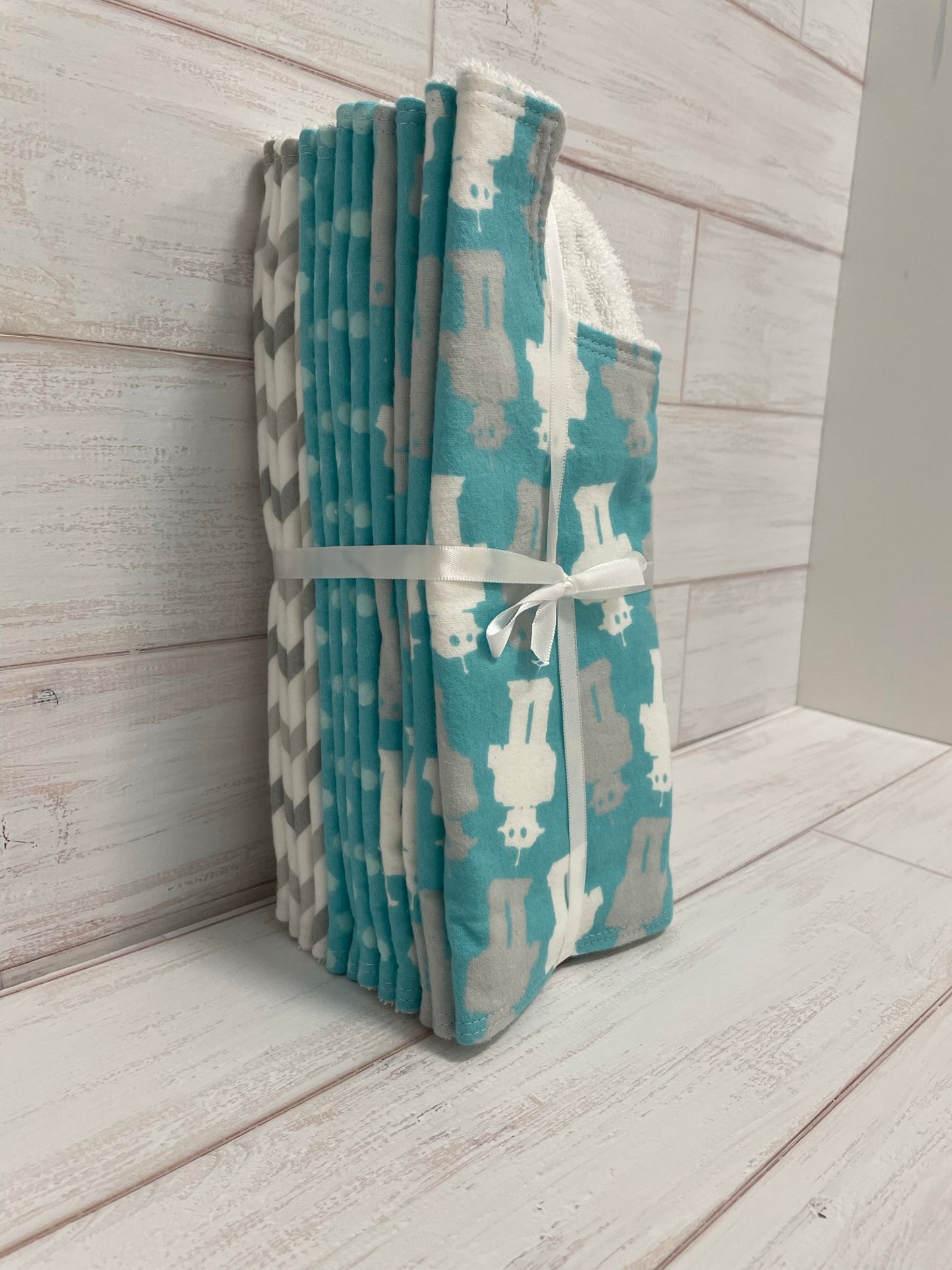 Robot Burp Cloths