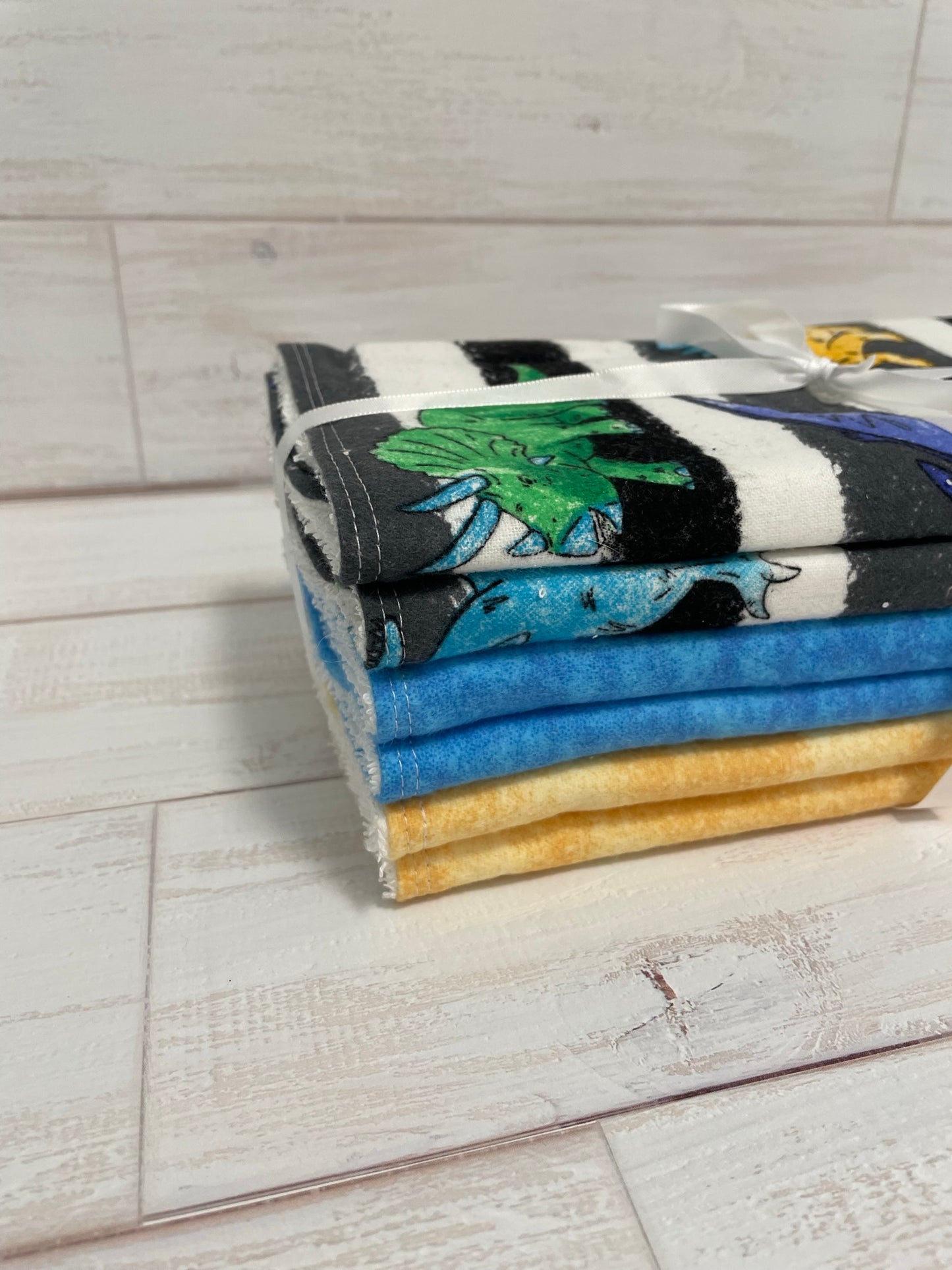 Dinosaur Themed Burp Cloths