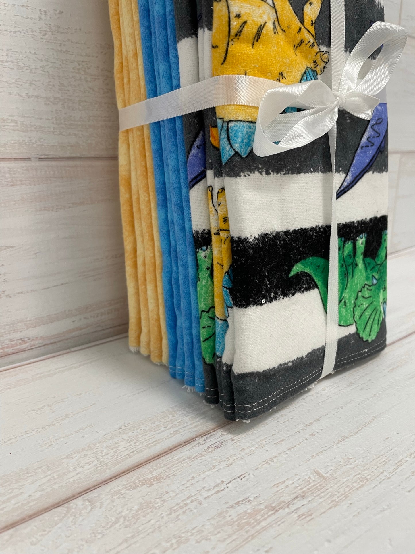 Dinosaur Themed Burp Cloths