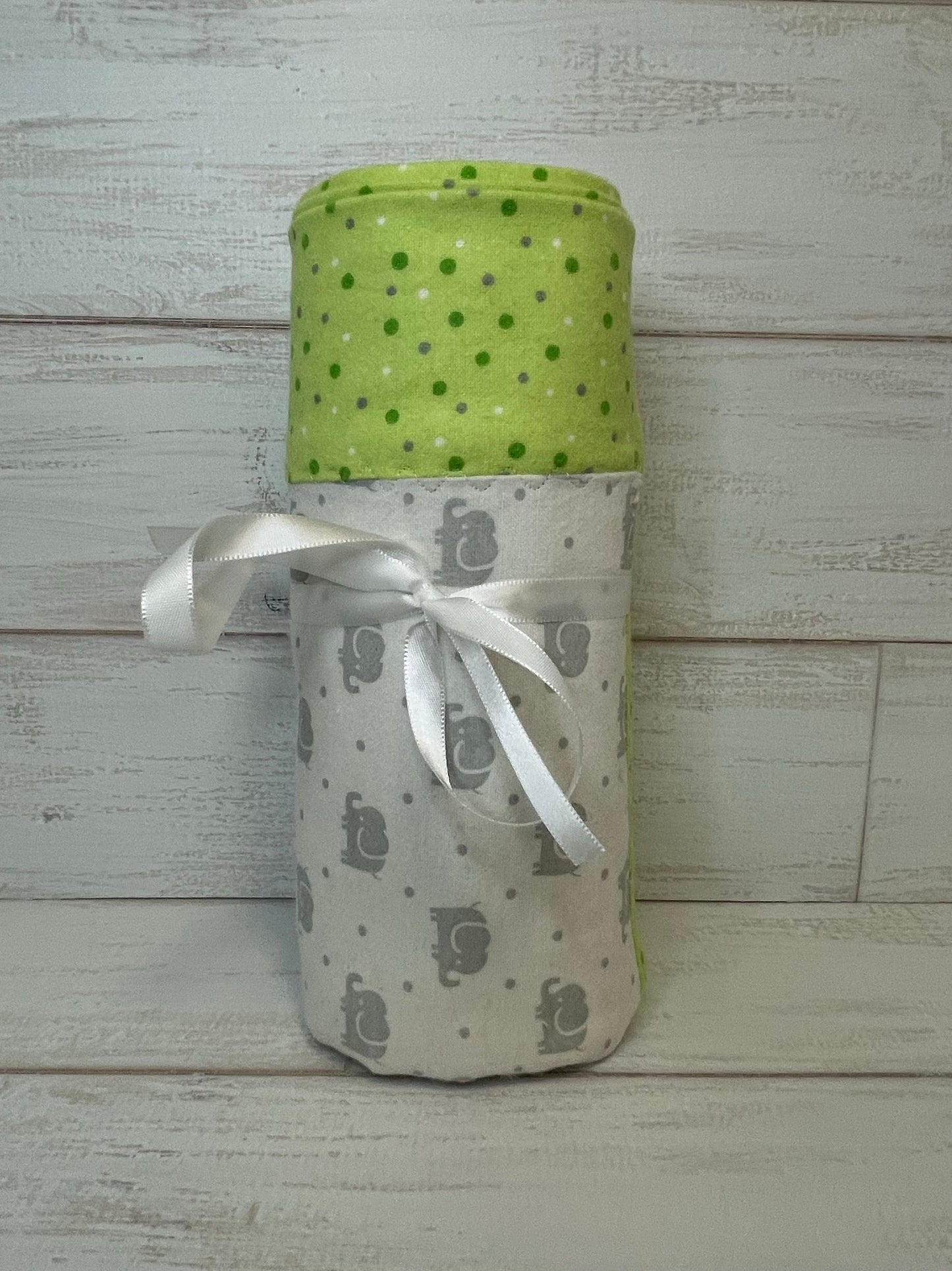 Elephants with Multi Dots Swaddle Blanket