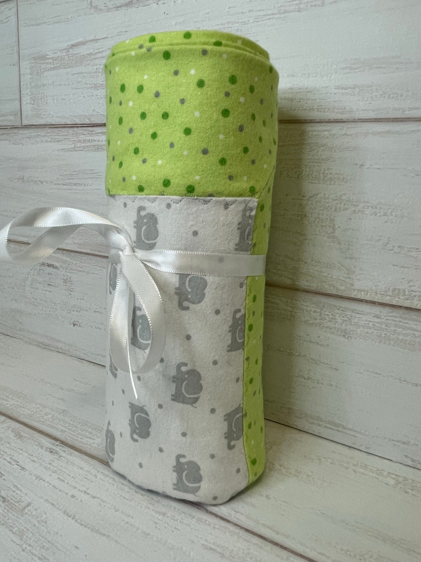 Elephants with Multi Dots Swaddle Blanket