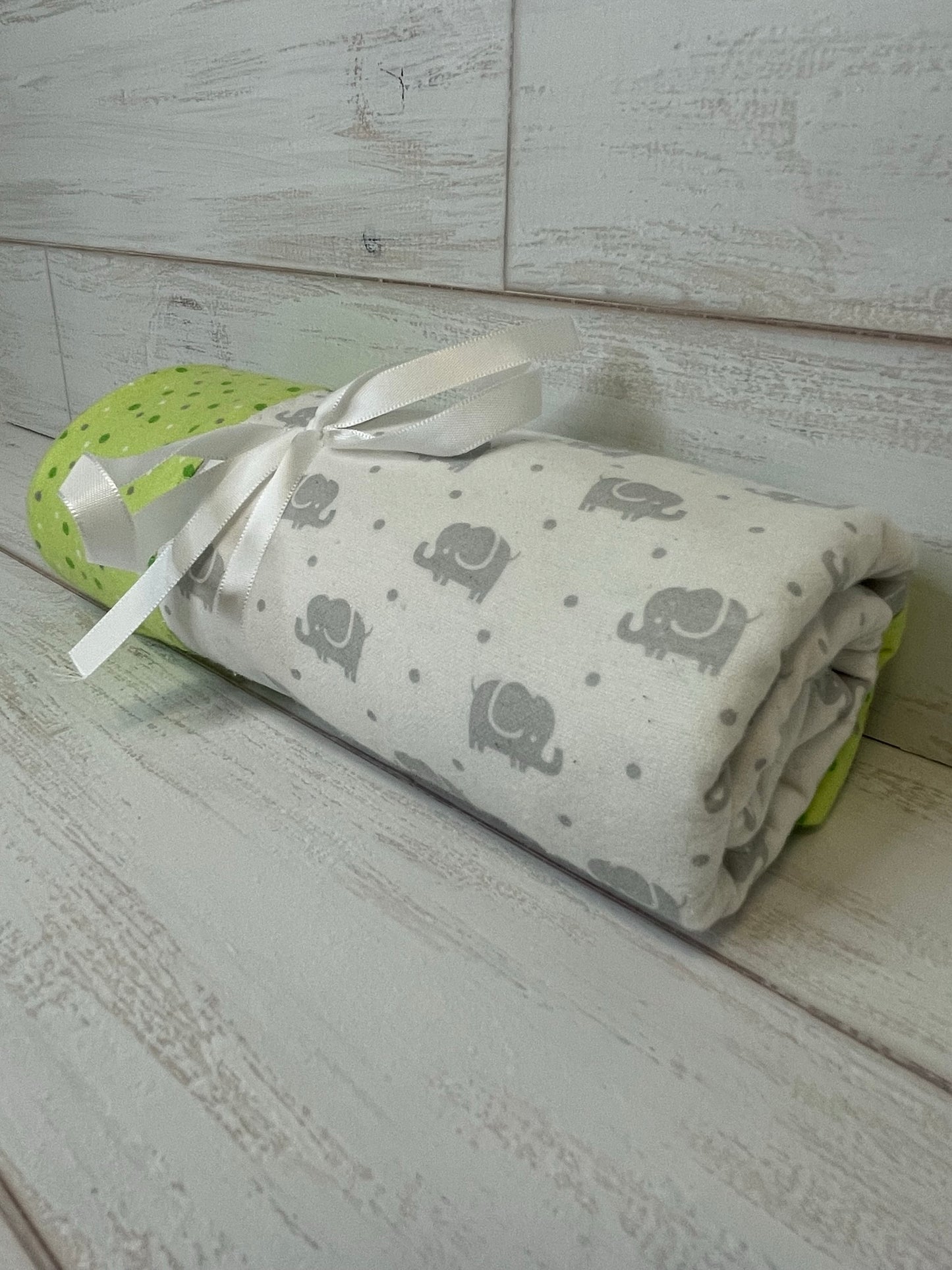 Elephants with Multi Dots Swaddle Blanket