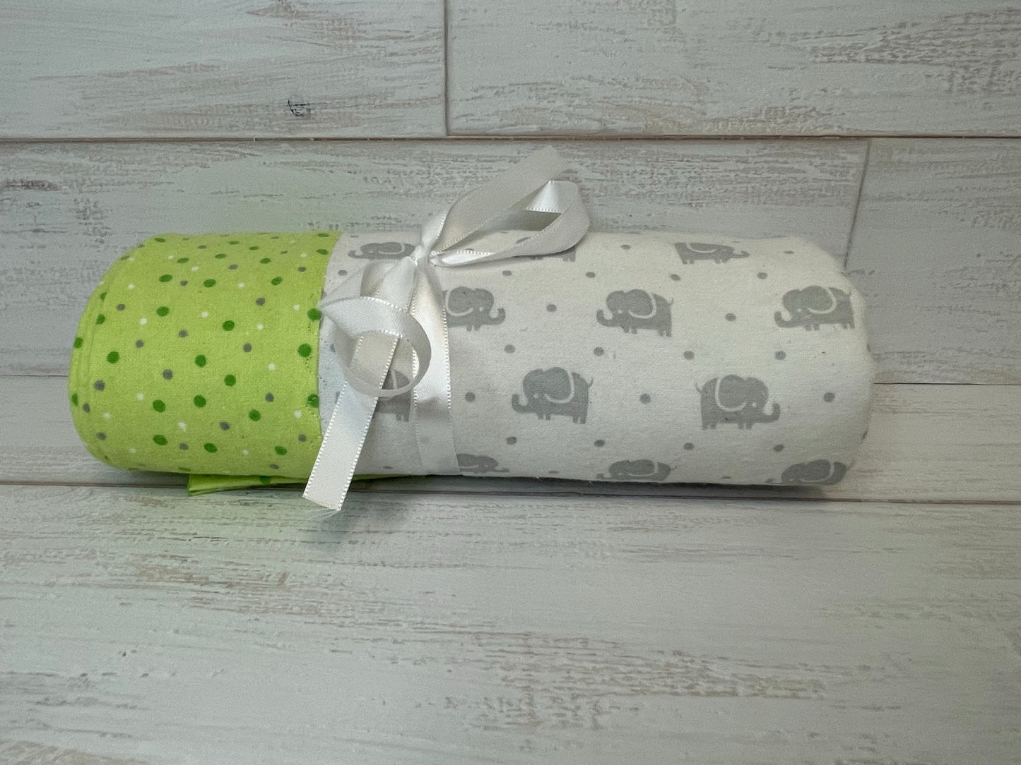 Elephants with Multi Dots Swaddle Blanket