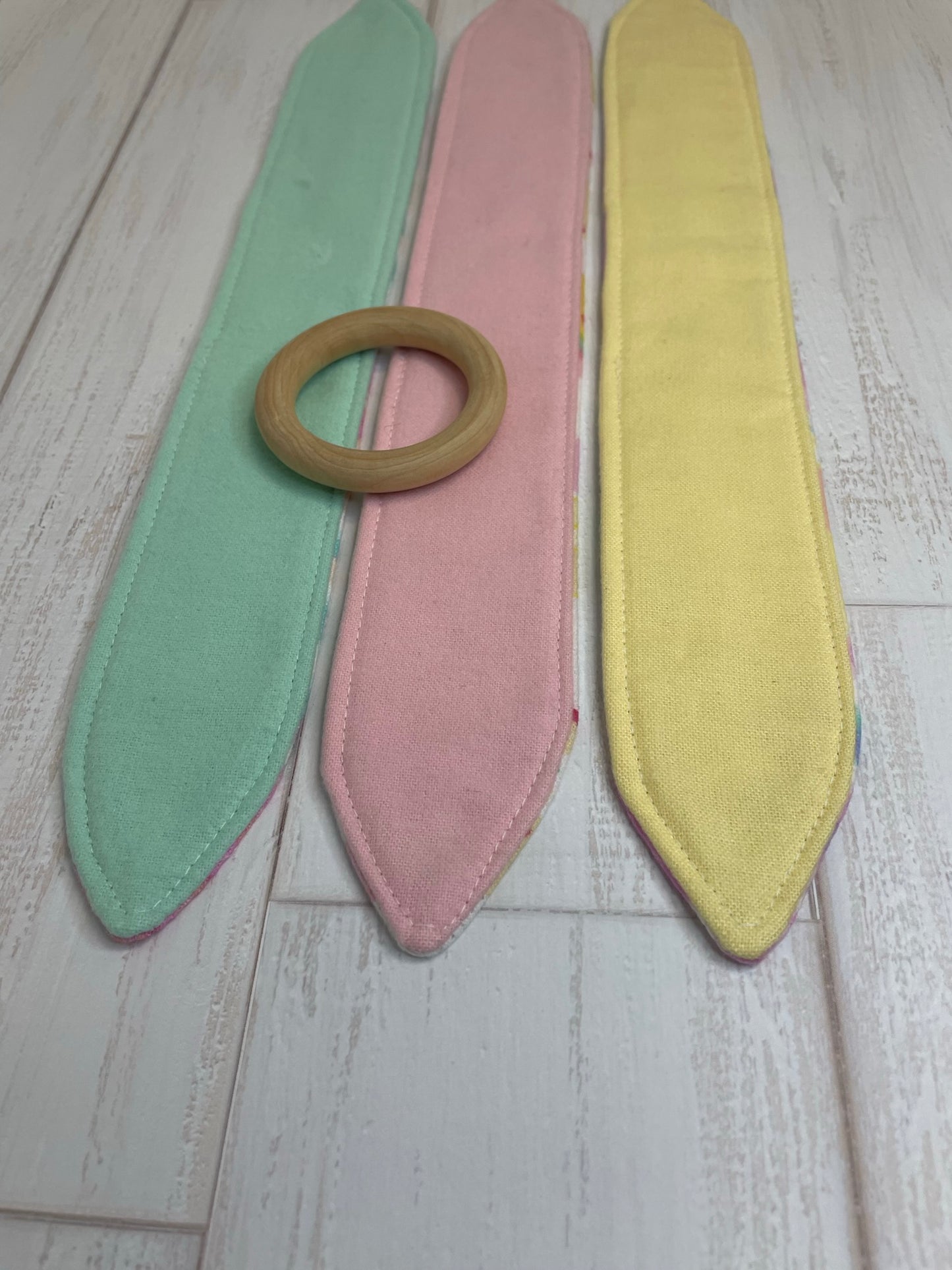 Pastel Unicorn Dreams 3 Piece Teether Tie Set