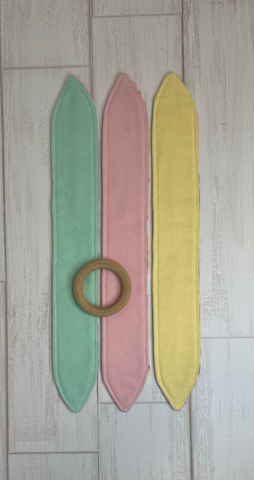 Pastel Unicorn Dreams 3 Piece Teether Tie Set