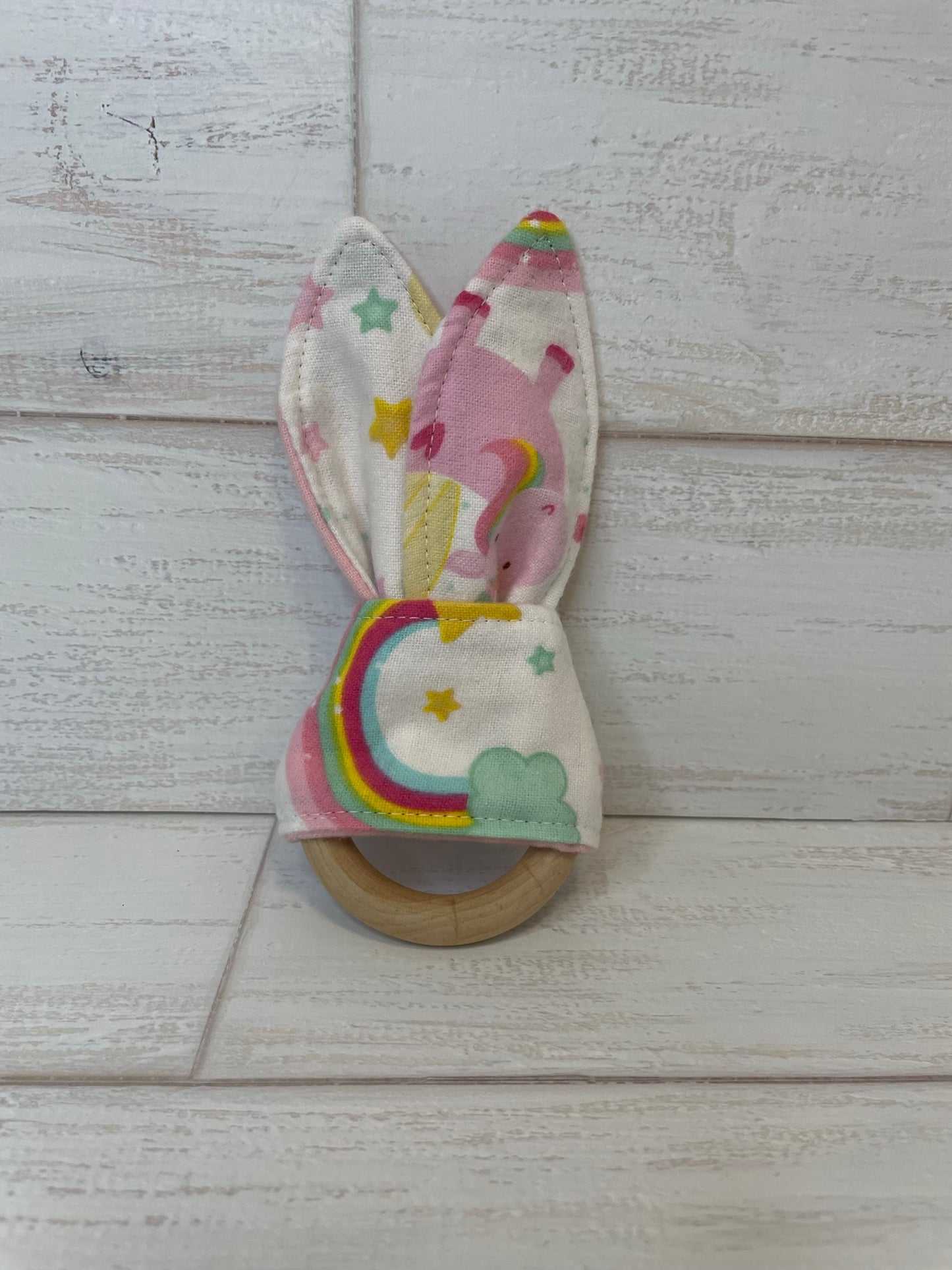 Pastel Unicorn Dreams 3 Piece Teether Tie Set