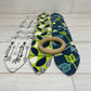 Abstract Leaves and Arrows Themed 3 Piece Teether Tie Set