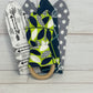 Abstract Leaves and Arrows Themed 3 Piece Teether Tie Set