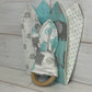 Cute Elephant Themed 3 Piece Teether Tie Set