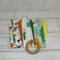 Safari Animals Themed 3 Piece Teether Tie Set