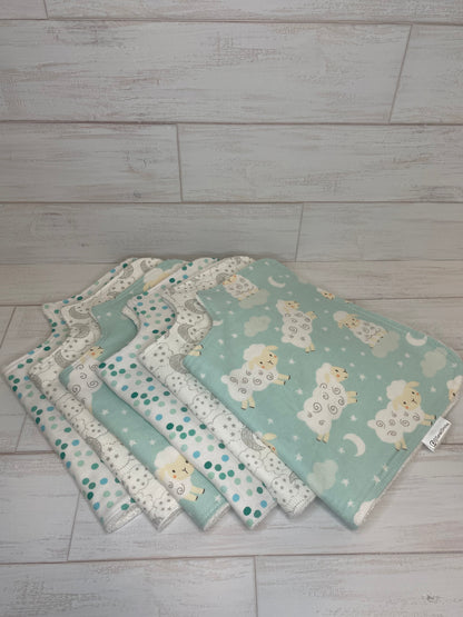 Sweet Dreams Sheep Burp Cloths
