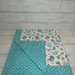 Giraffes & Elephants with Dots Swaddle Blanket