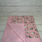 Sheep on Pink with Pink Gingham Swaddle Blanket